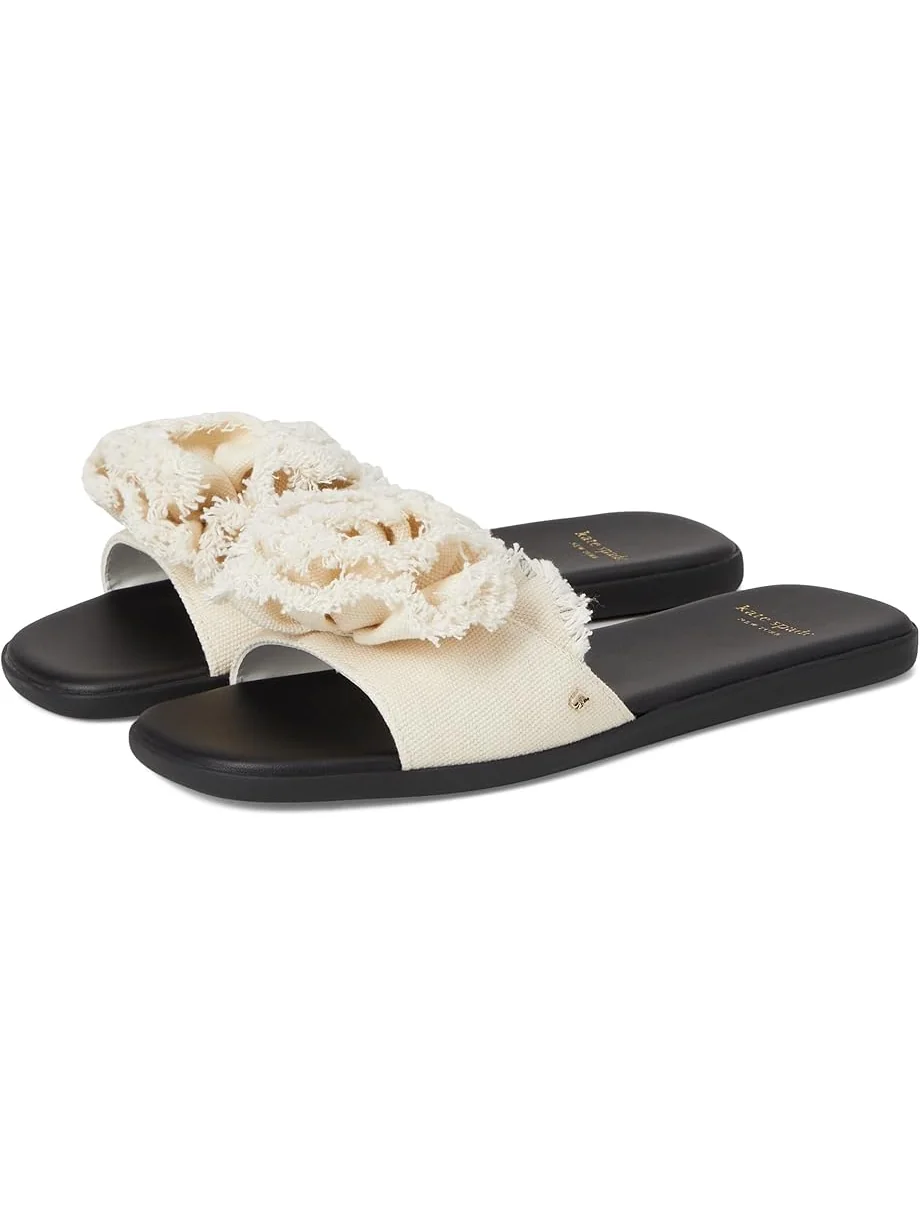 Сандалии Kate Spade New York Flourish Canvas Flat Sandals — 1