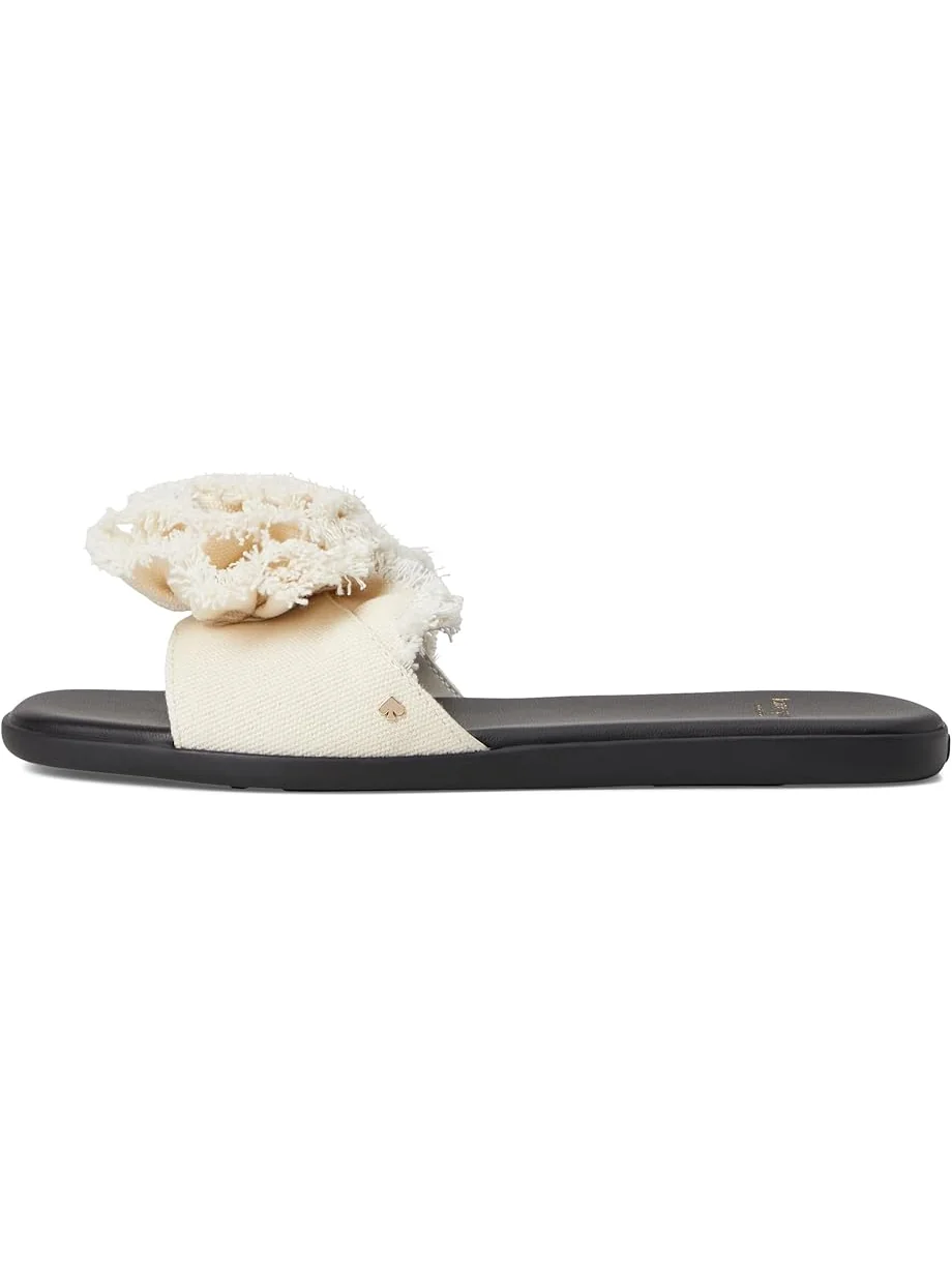 Сандалии Kate Spade New York Flourish Canvas Flat Sandals — 4