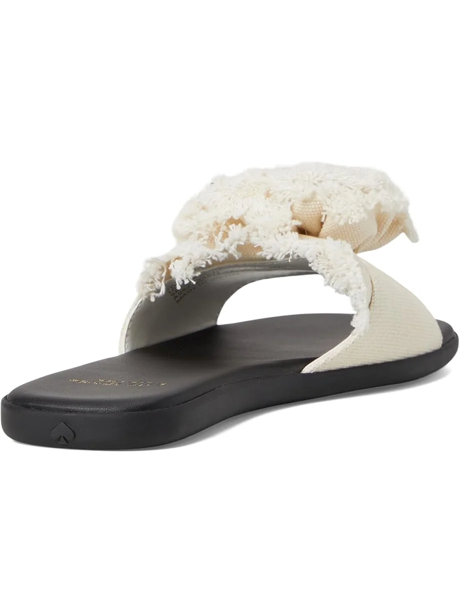 Сандалии Kate Spade New York Flourish Canvas Flat Sandals — 5