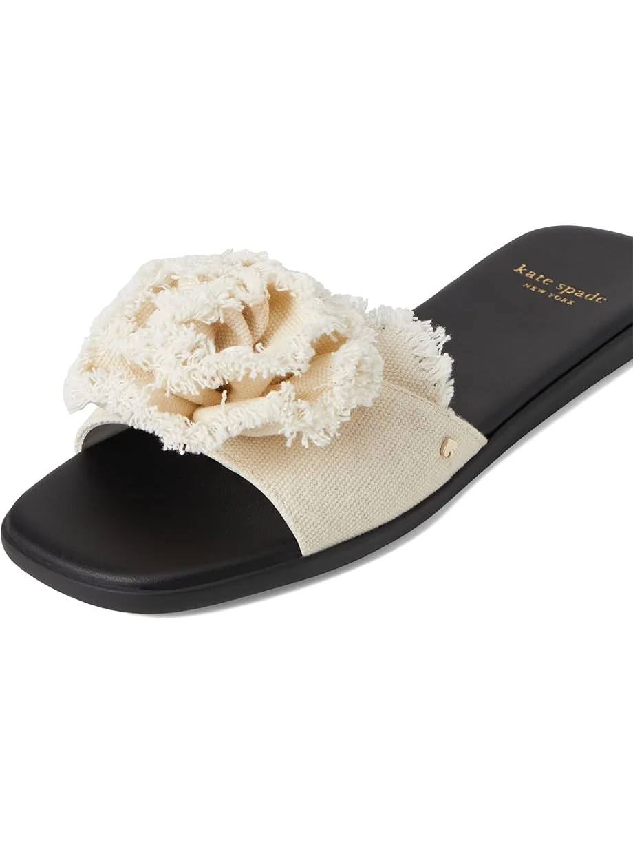 Сандалии Kate Spade New York Flourish Canvas Flat Sandals — 6