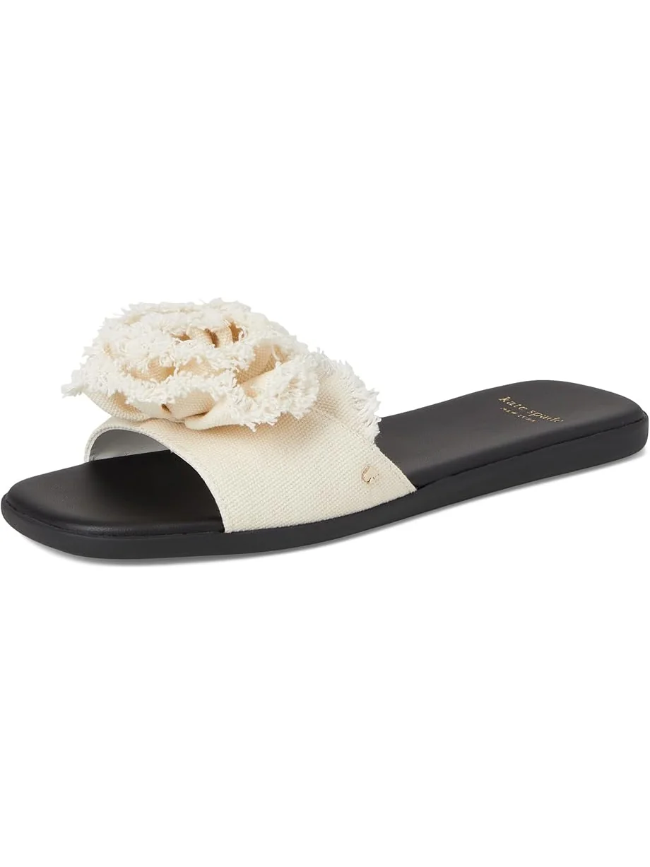 Сандалии Kate Spade New York Flourish Canvas Flat Sandals — 7