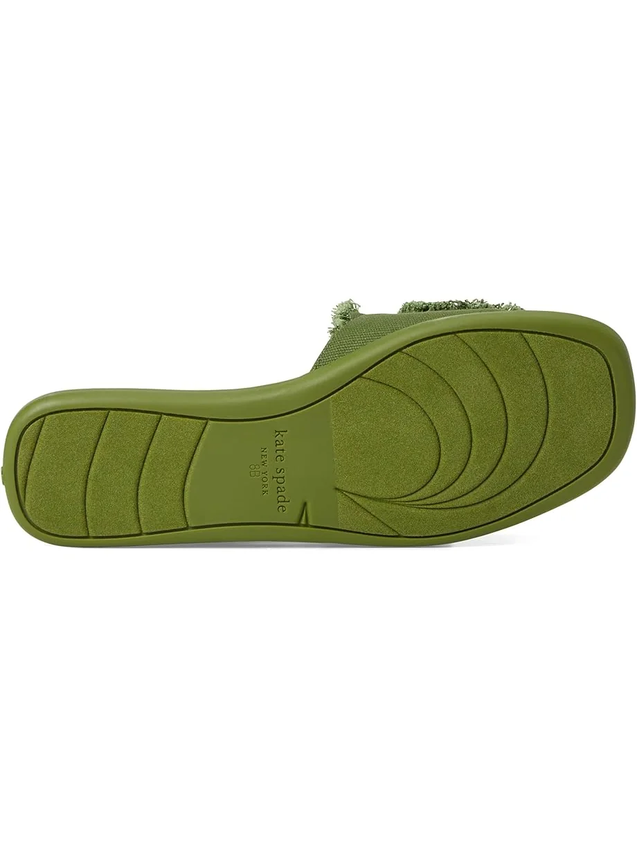 Сандалии Kate Spade New York Flourish Canvas Flat Sandals, цвет Jungle Vine — 3