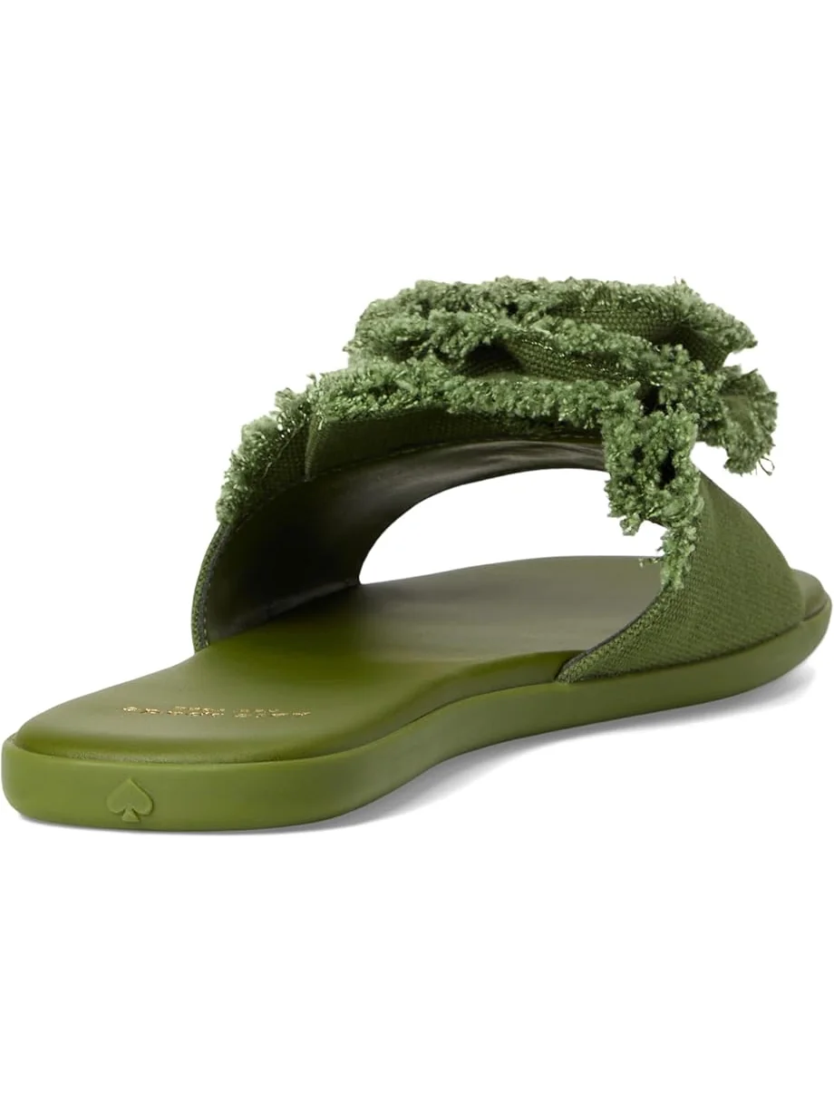 Сандалии Kate Spade New York Flourish Canvas Flat Sandals, цвет Jungle Vine — 5