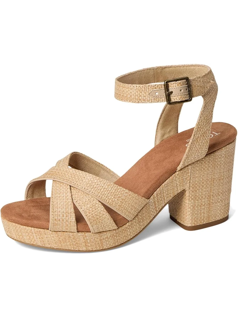 Туфли TOMS Majorca Strappy, цвет Almond Raffia — 7