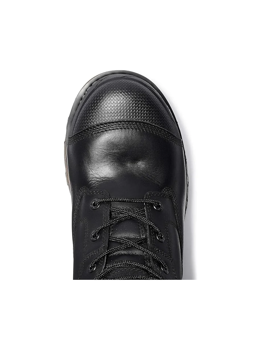 Ботинки мужские Timberland PRO Boondock Водонепроницаемые Кожаные Композитный Защитный Носок Черные — 2