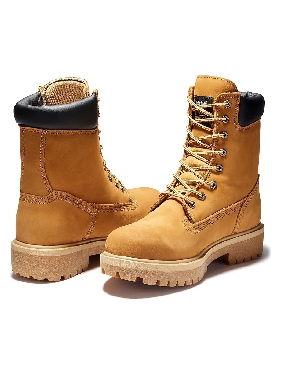 Ботинки мужские Timberland PRO Direct Attach водонепроницаемые высокие пшеничные — 5