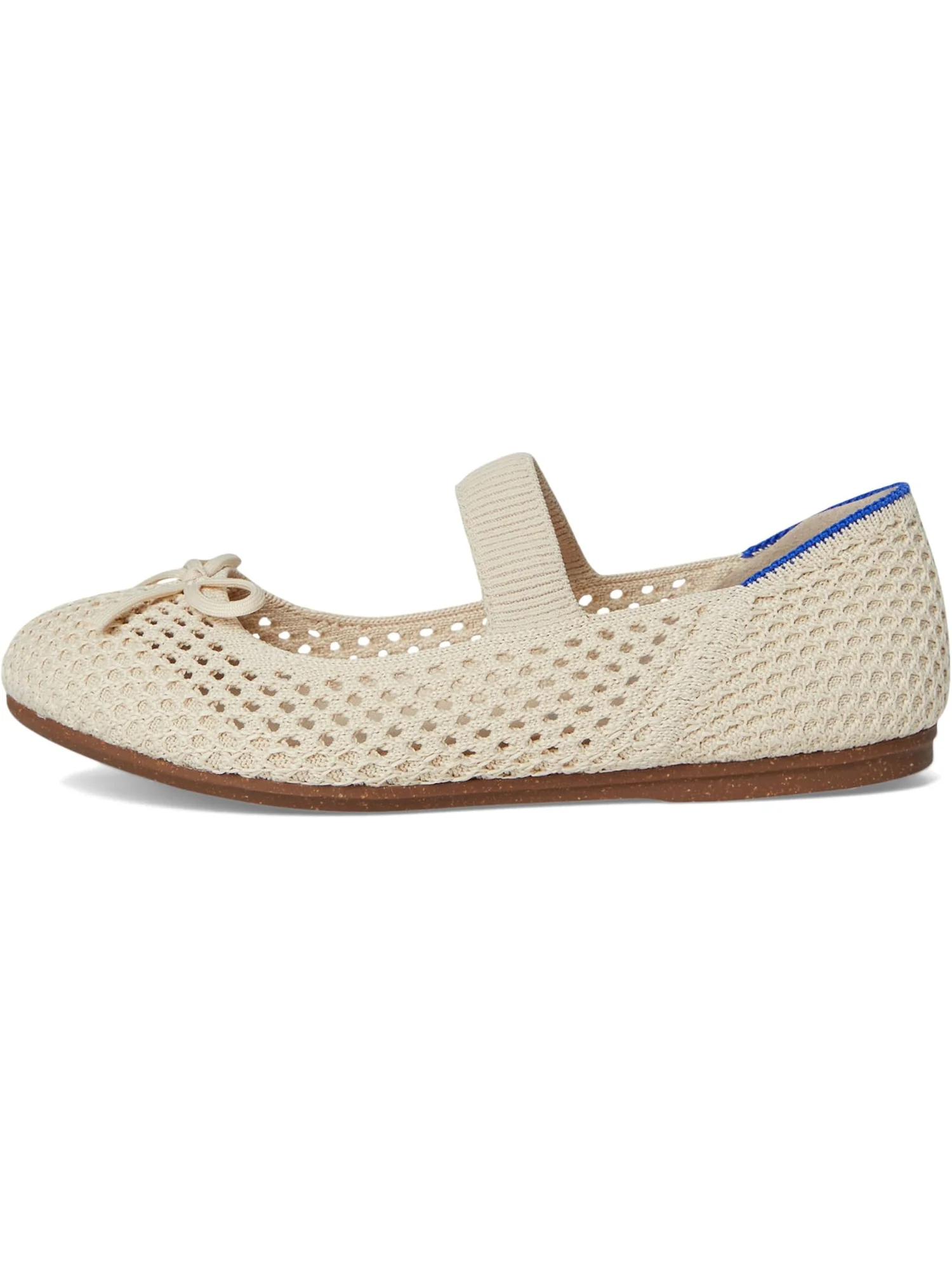 Балетки Rothy's Kids The Kids Bow Mary Jane, цвет Conch Mesh — 4