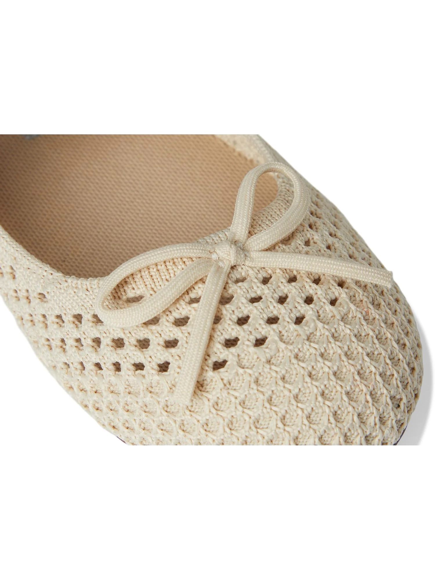 Балетки Rothy's Kids The Kids Bow Mary Jane, цвет Conch Mesh — 6