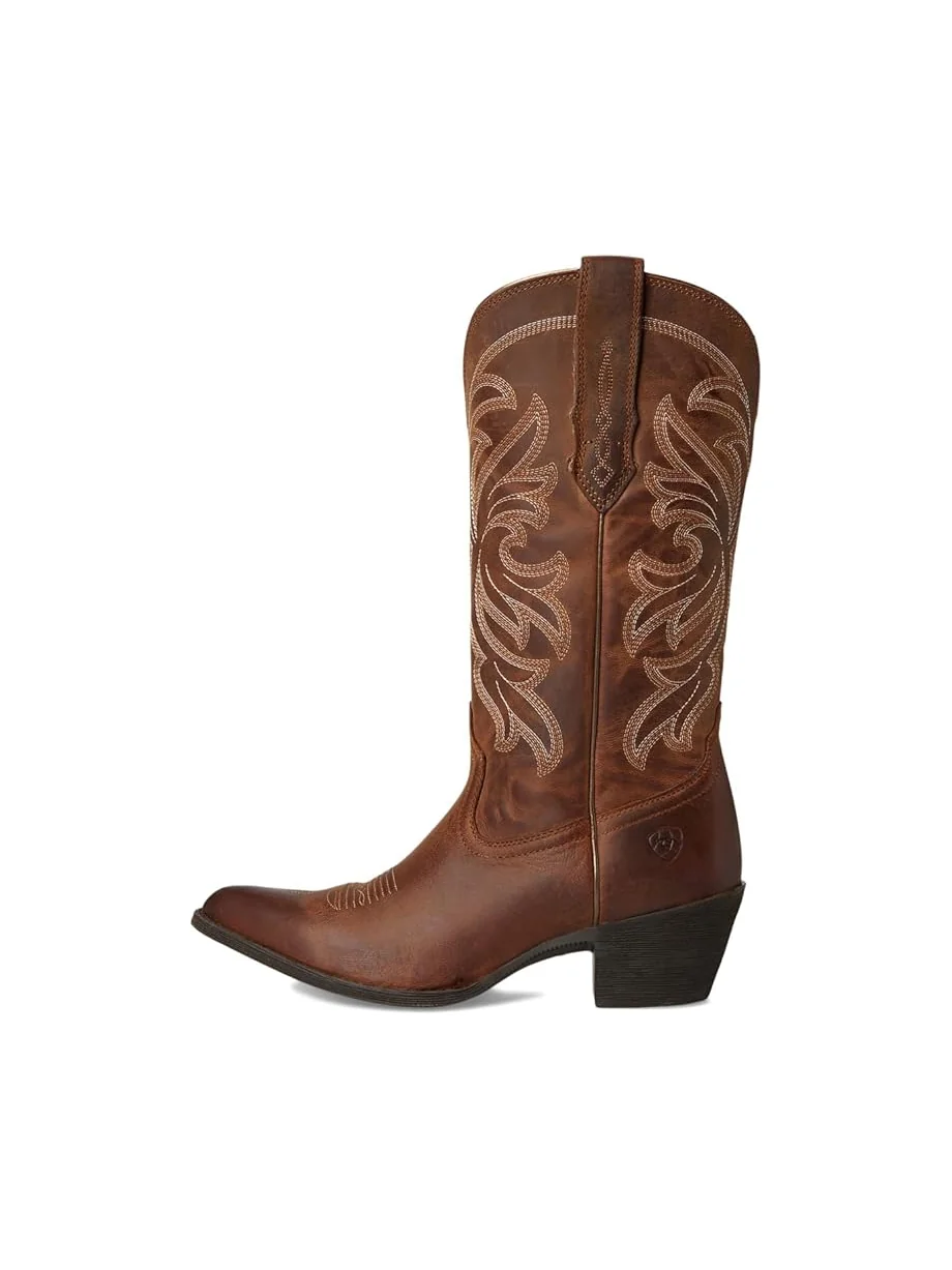 Женские ковбойские сапоги Ariat Round Up Collins кожаные — 4