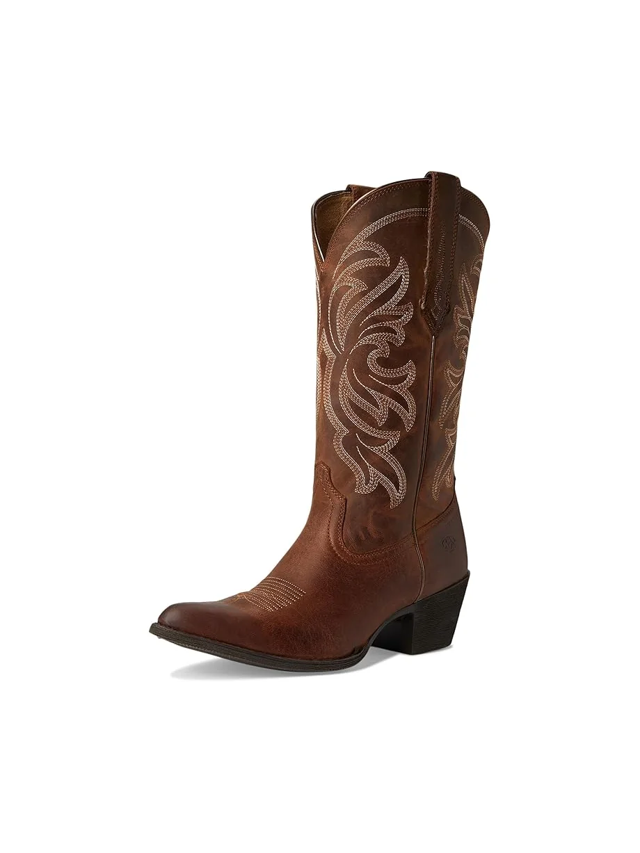 Женские ковбойские сапоги Ariat Round Up Collins кожаные — 7