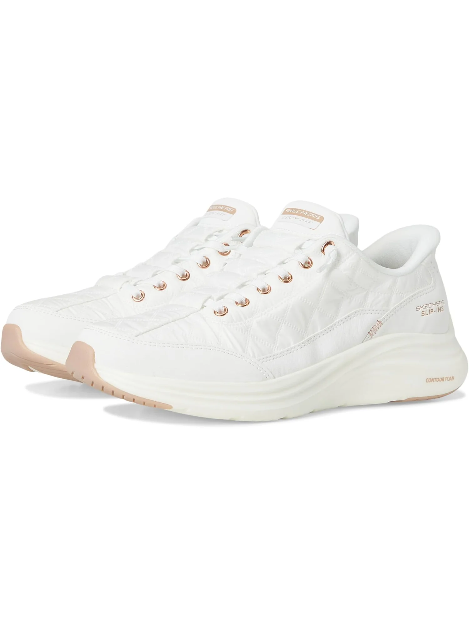 Кроссовки SKECHERS Women's Contour Foam - Cozy Fit Golden Hour Hands Free Slip-Ins — 1