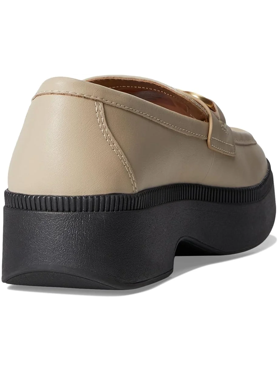 Лоферы FitFlop F-Luma Chunky-Snaffle Leather Demi-Wedge Loafers — 5