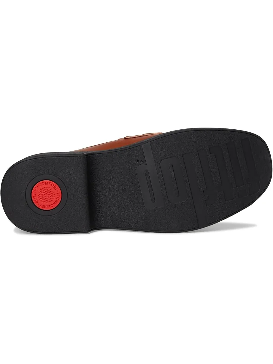 Женские лоферы FitFlop F-Luma Chunky-Snaffle Leather Demi-Wedge — 3