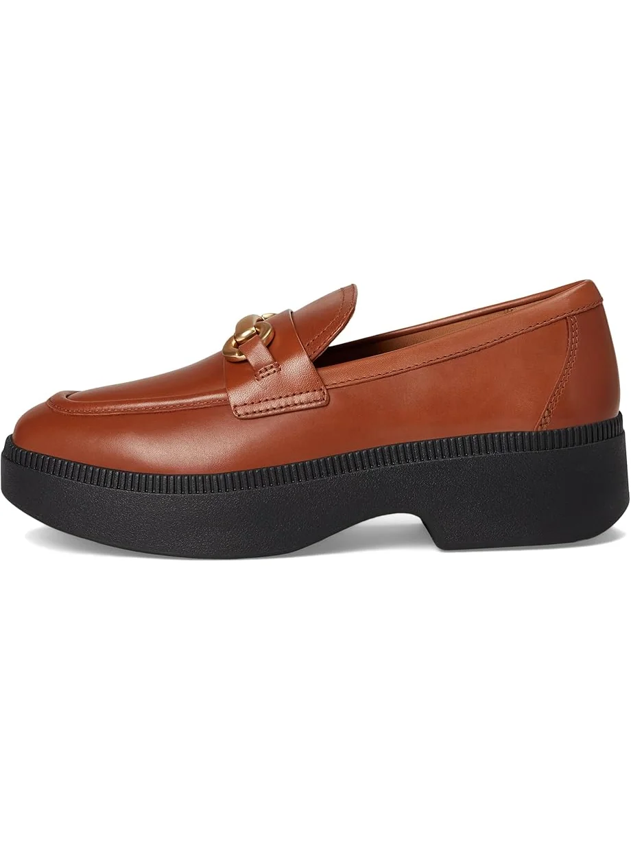 Женские лоферы FitFlop F-Luma Chunky-Snaffle Leather Demi-Wedge — 4
