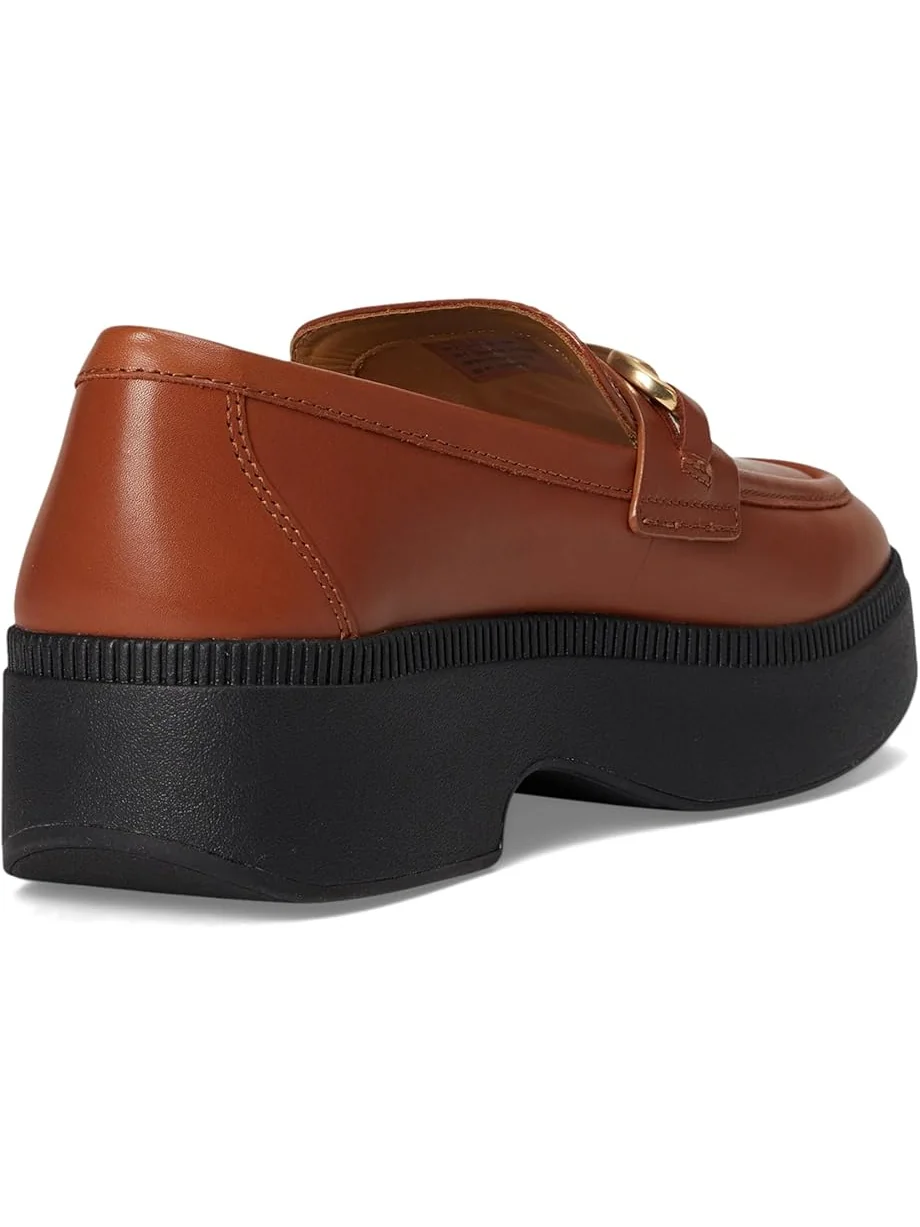 Женские лоферы FitFlop F-Luma Chunky-Snaffle Leather Demi-Wedge — 5