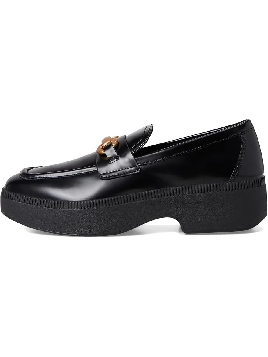 Лоферы FitFlop F-Luma Chunky-Snaffle Box-Leather Demi-Wedge Loafers — 4