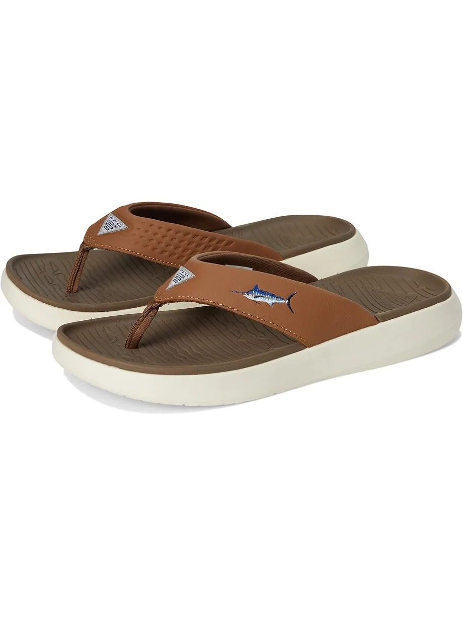 Сандалии Columbia Boatside Fish Flip, цвет Dark Truffle/Elk — 1