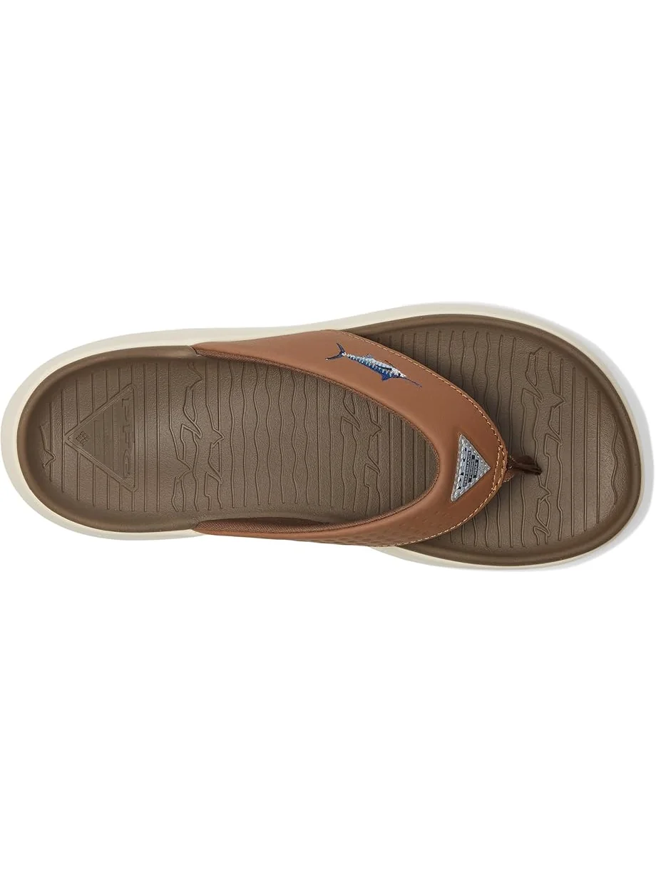 Сандалии Columbia Boatside Fish Flip, цвет Dark Truffle/Elk — 2