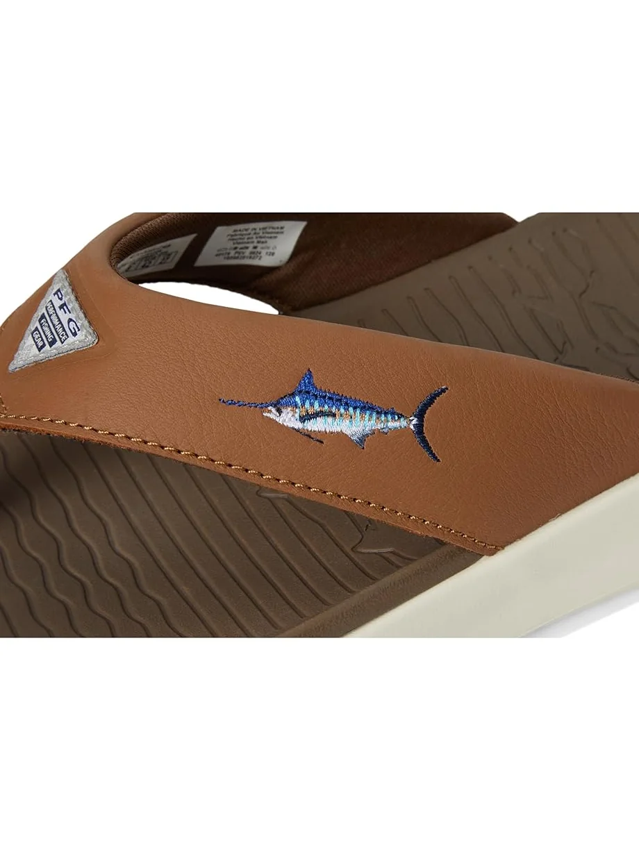 Сандалии Columbia Boatside Fish Flip, цвет Dark Truffle/Elk — 6