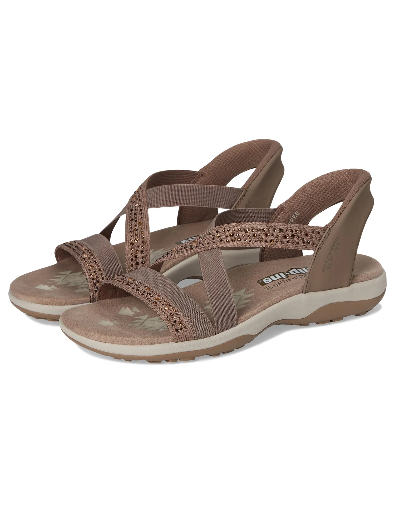Сандалии SKECHERS Reggae Slim - Summer Sparkle — изображение 1 из 7, коричневый