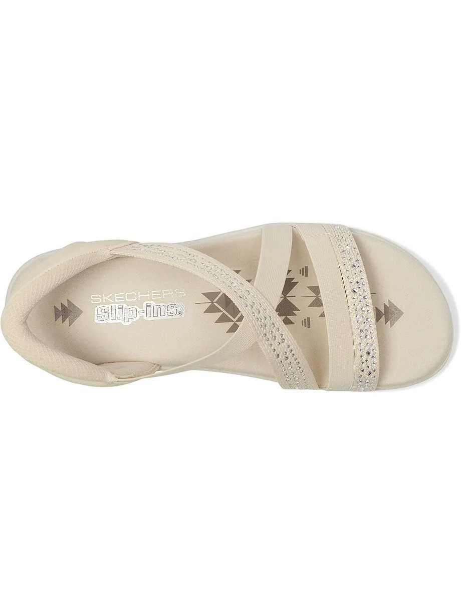 Женские сандалии SKECHERS Reggae Slim - Summer Sparkle — изображение 2 из 7, прозрачный