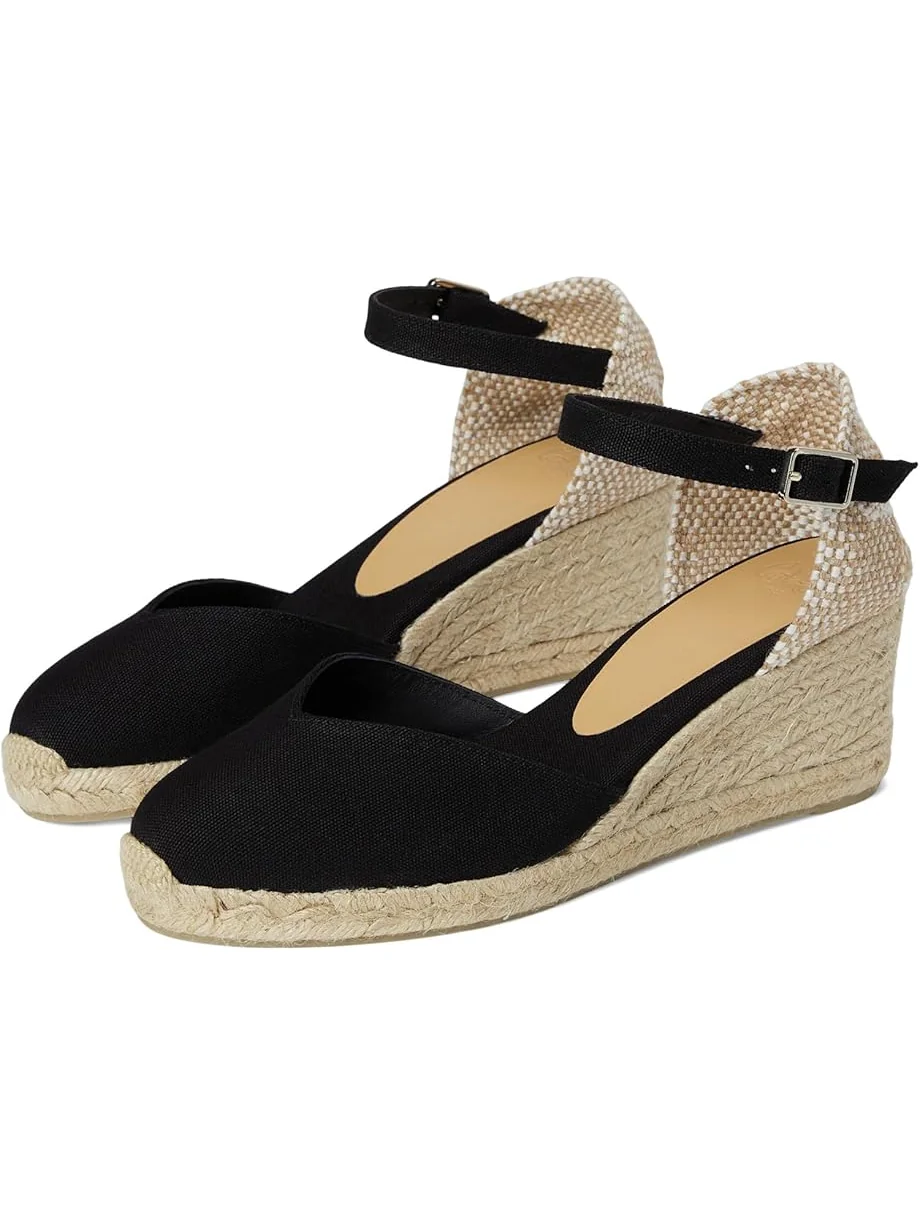 Туфли CASTANER Chiarita 60 mm Wedge Espadrille — черный