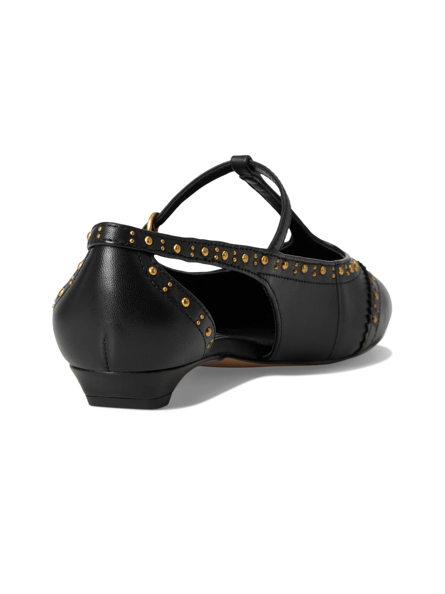 Балетки Vince Camuto Valkie Studded Kitten Heel T-strap Flat Mule — 5