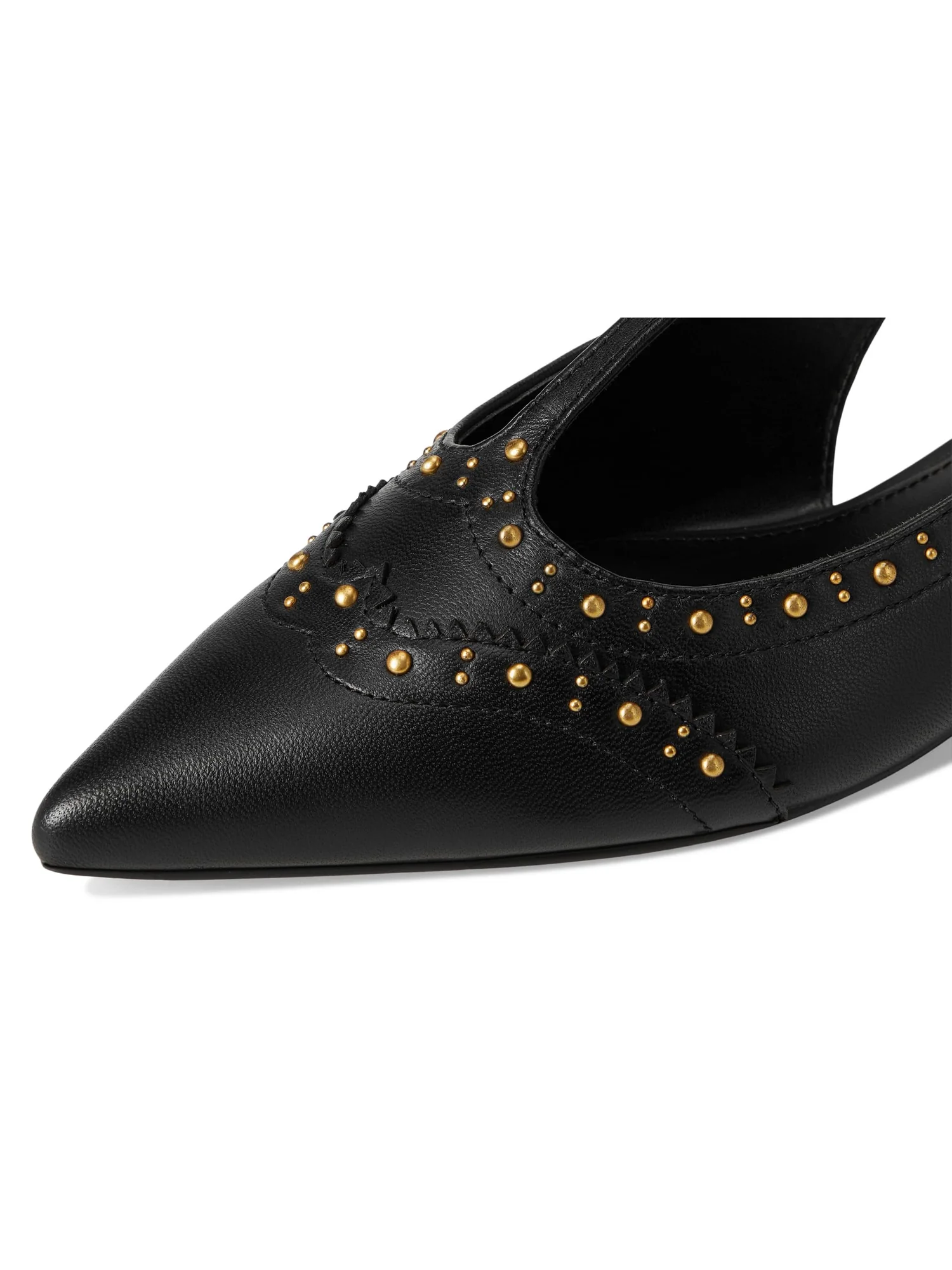Балетки Vince Camuto Valkie Studded Kitten Heel T-strap Flat Mule — 6