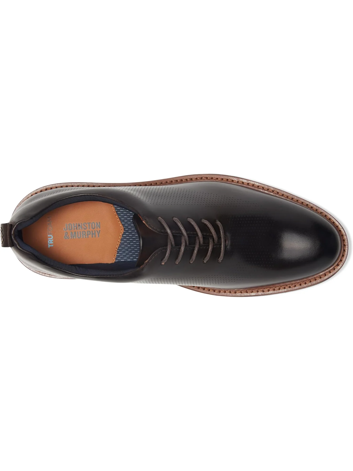 Оксфорды Johnston & Murphy Men's Upton One-piece Perfed Plain Toe — 2