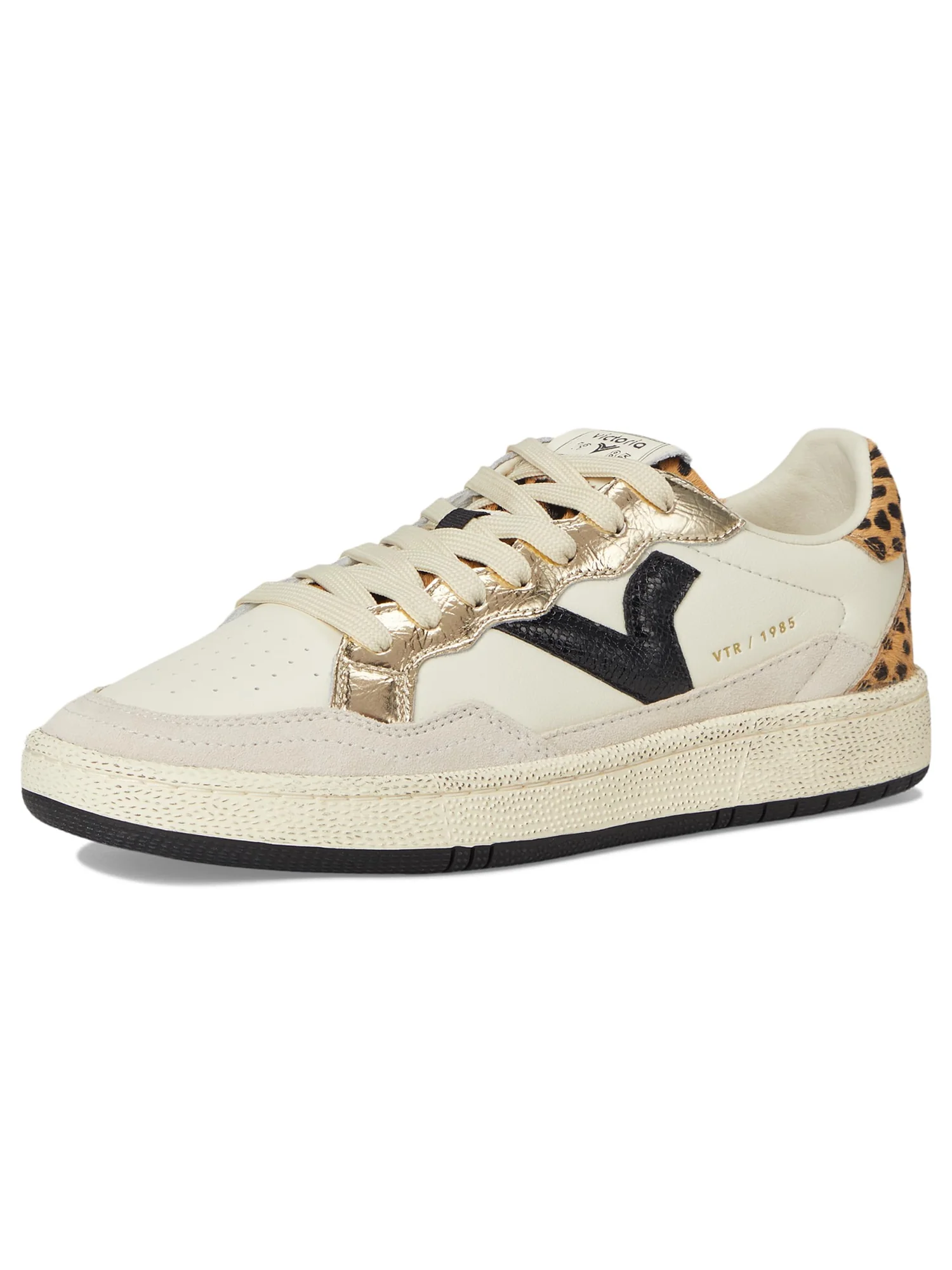 Кроссовки victoria Smash Leather Metallic And Animal — 7