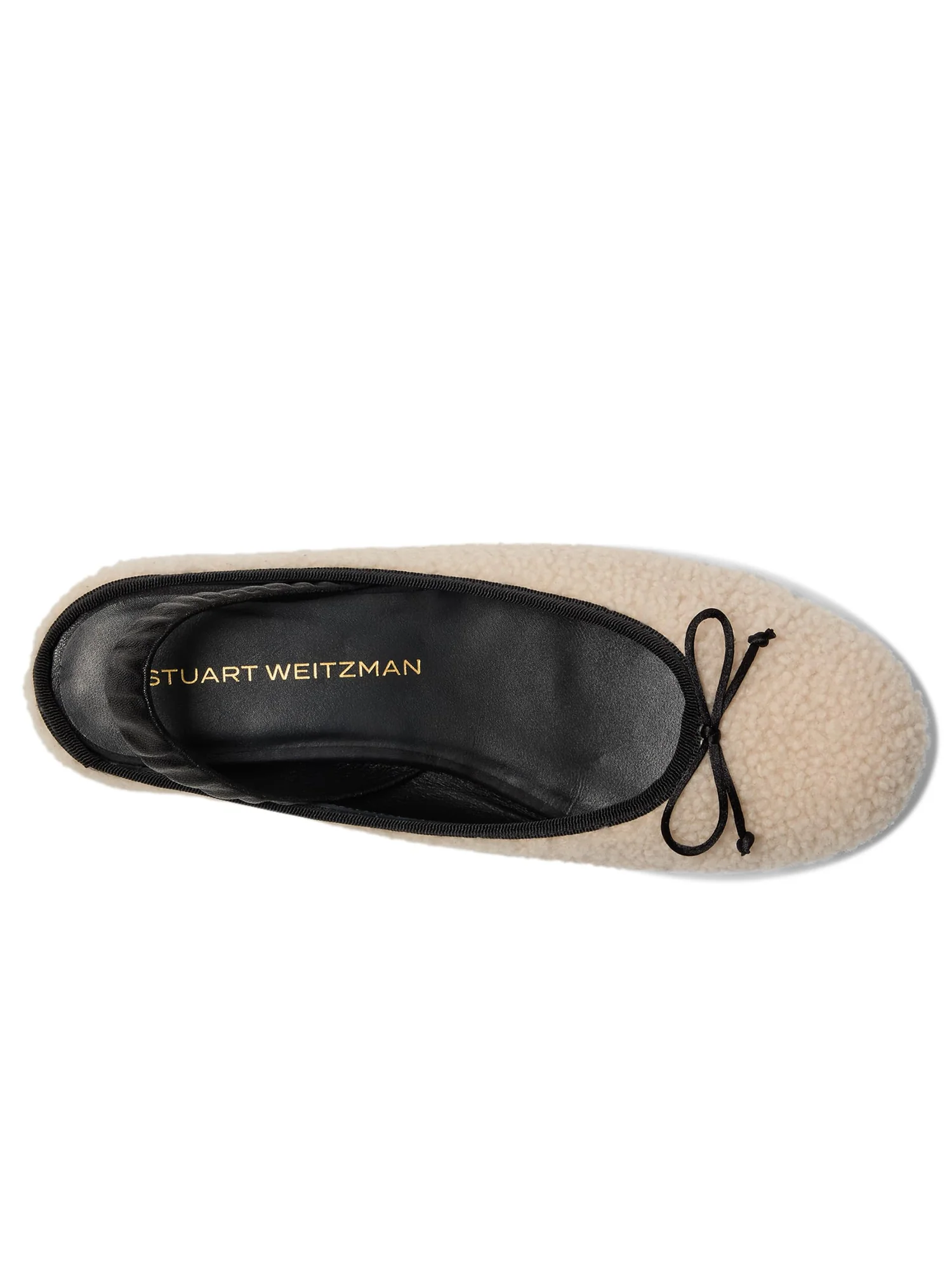 Балетки Stuart Weitzman Prima Bow Shearling Slingback — 2