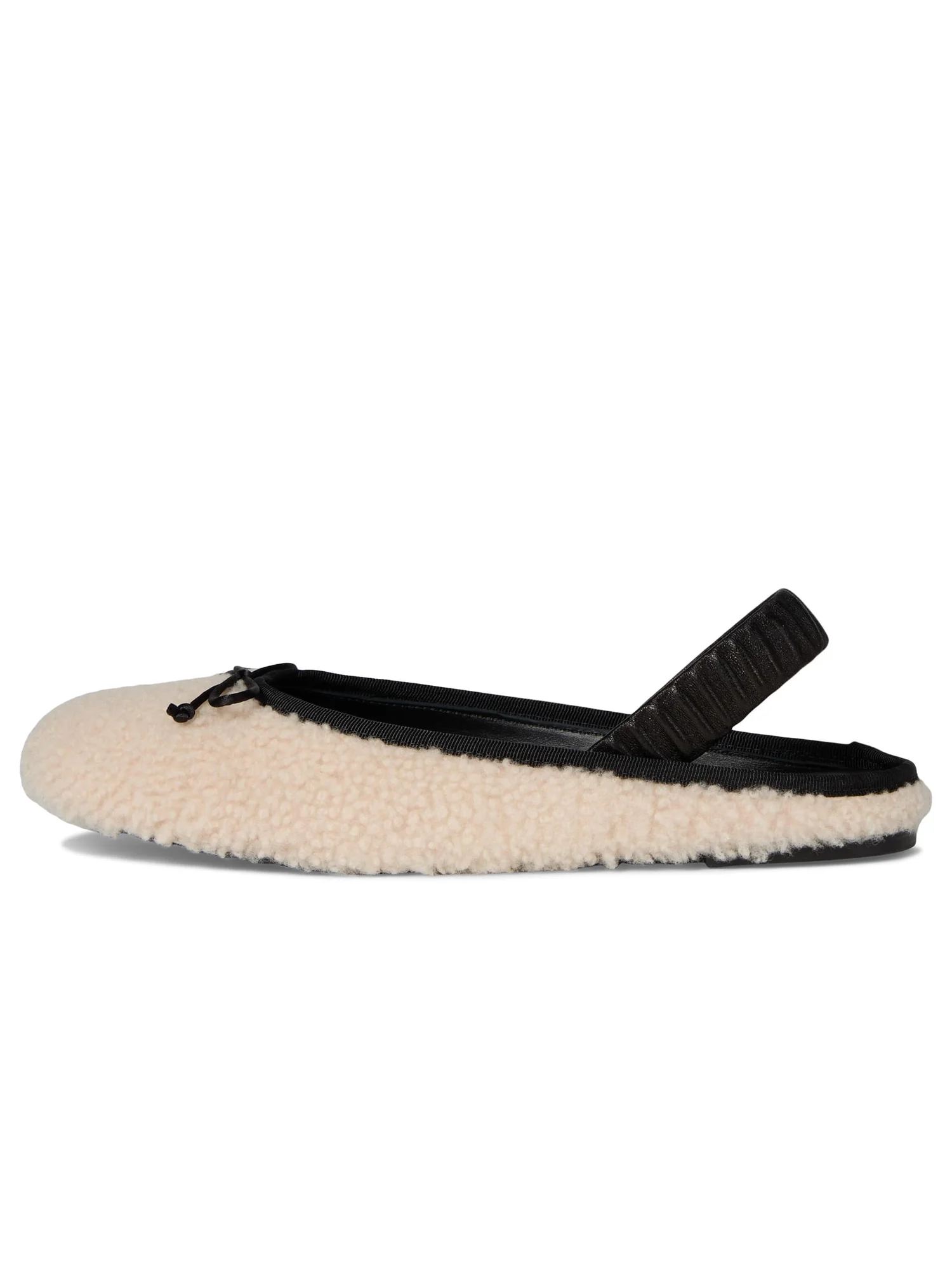 Балетки Stuart Weitzman Prima Bow Shearling Slingback — 4