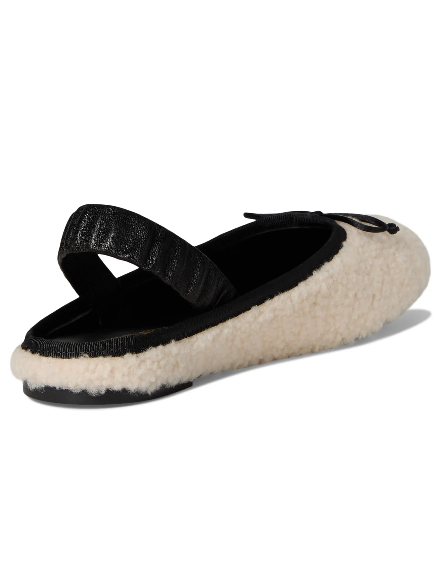 Балетки Stuart Weitzman Prima Bow Shearling Slingback — 5