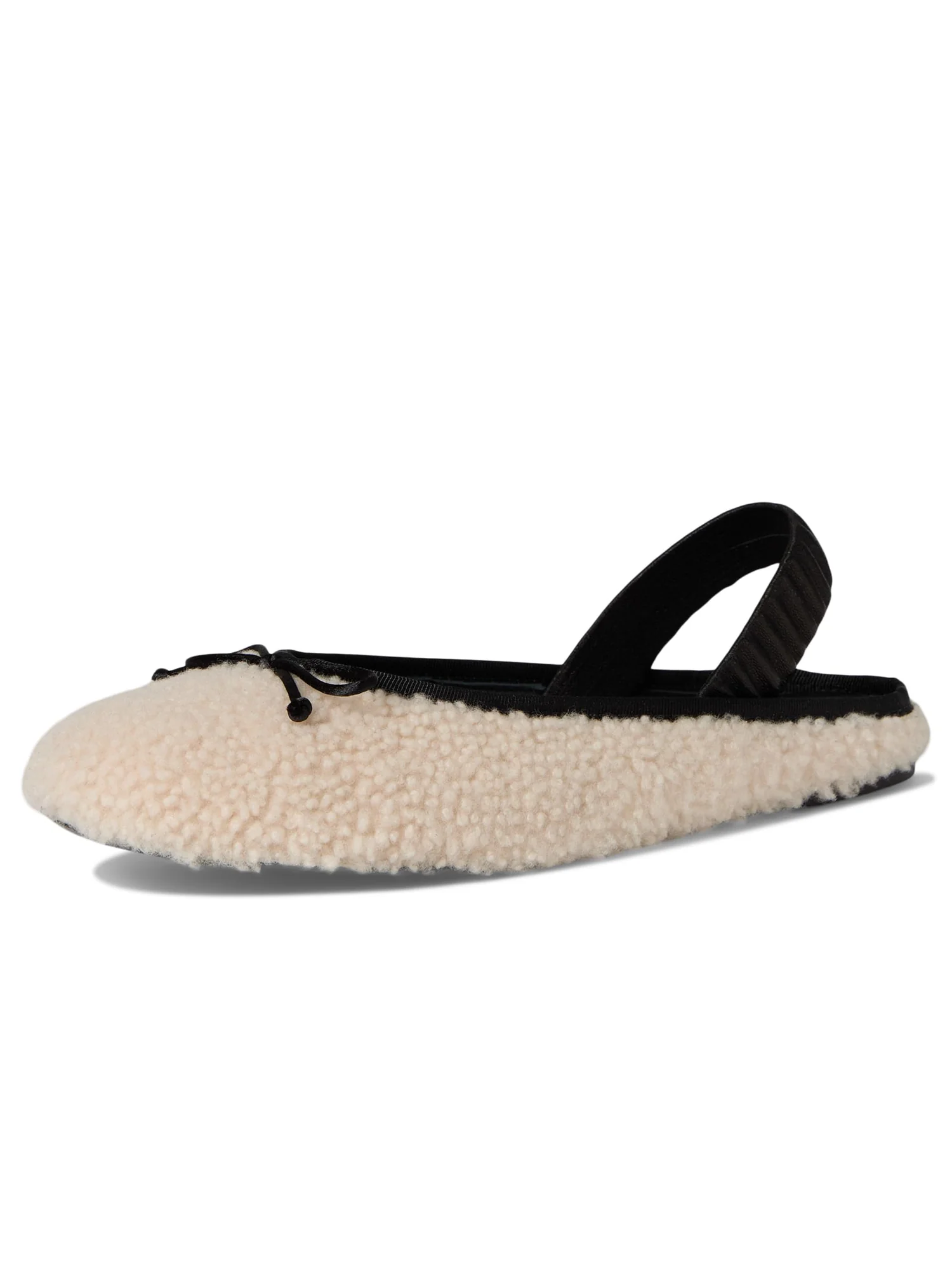 Балетки Stuart Weitzman Prima Bow Shearling Slingback — 7