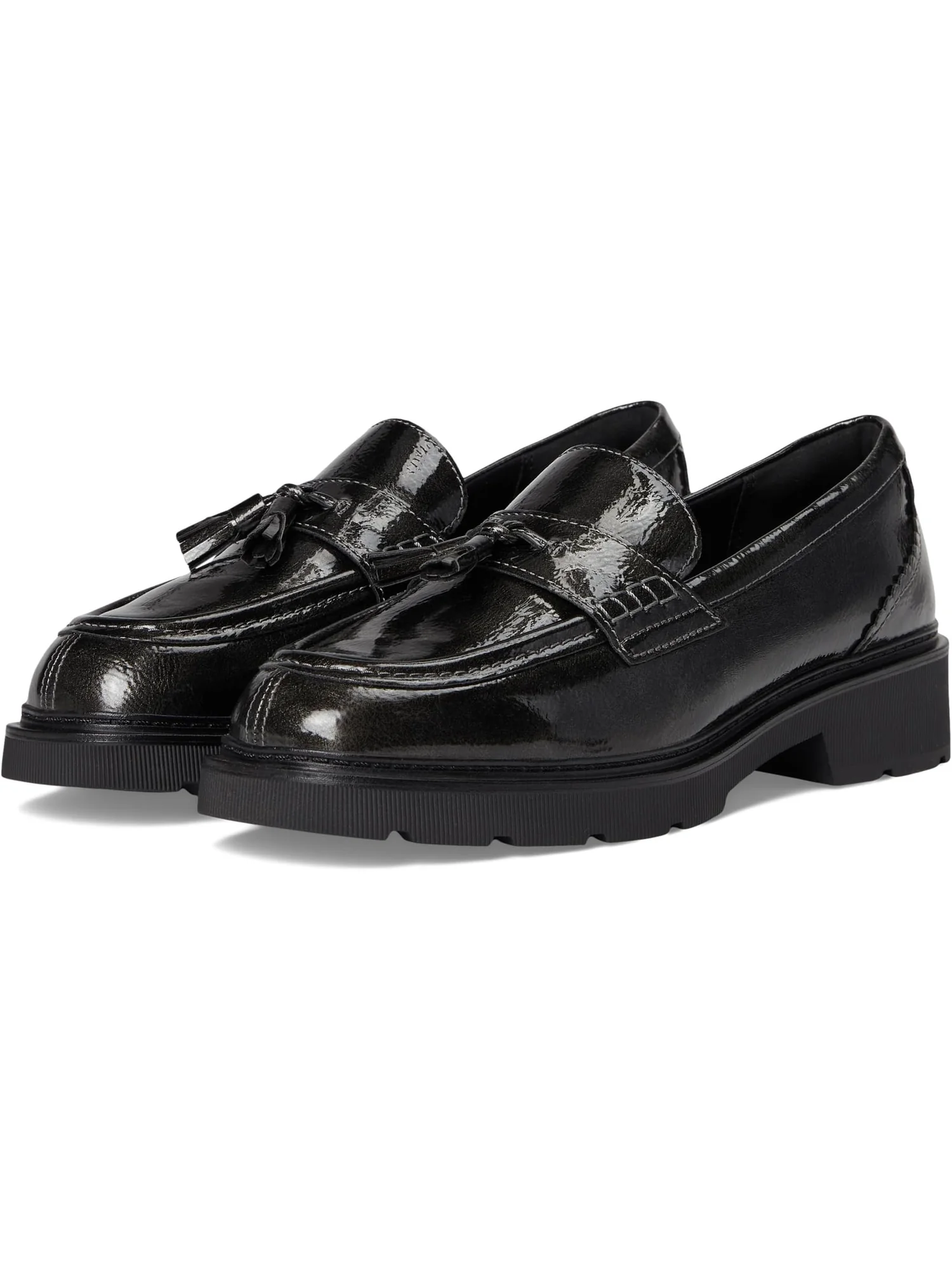 Лоферы Clarks Women's Lauryl Tassel, Gun Metal Synthetic — 1