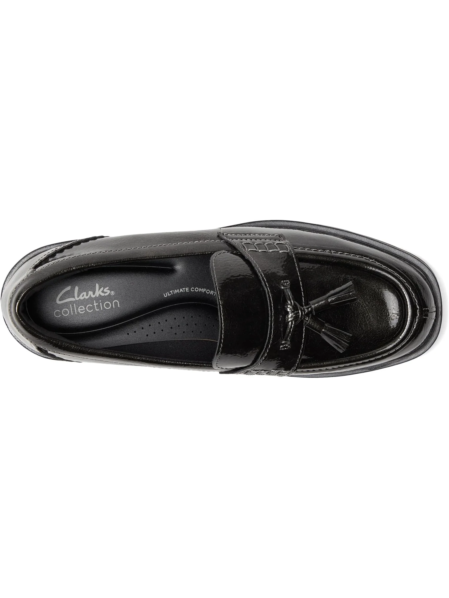 Лоферы Clarks Women's Lauryl Tassel, Gun Metal Synthetic — 2