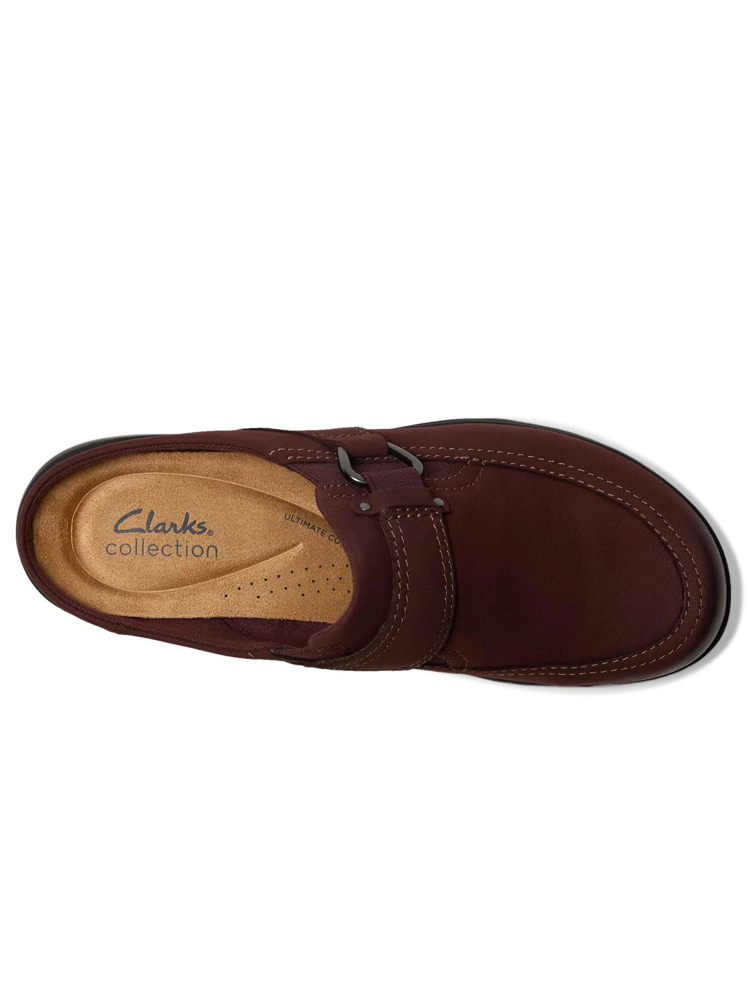 Сабо Clarks Carleigh Viola, цвет Merlot Nubuck — 3