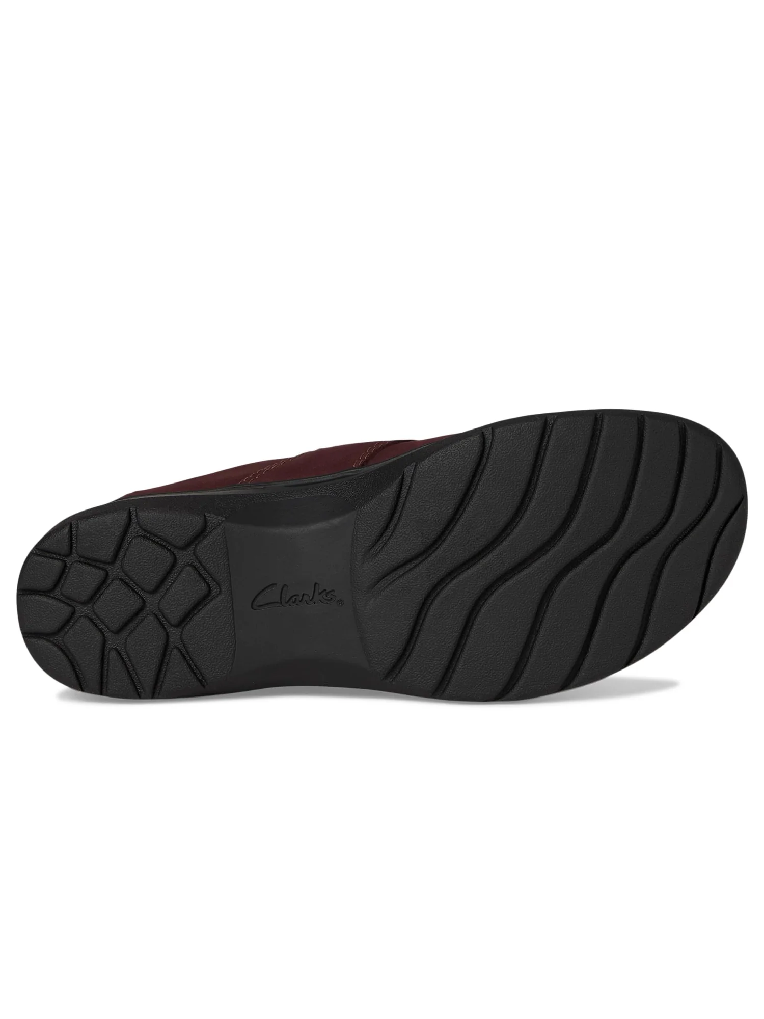Сабо Clarks Carleigh Viola, цвет Merlot Nubuck — 5