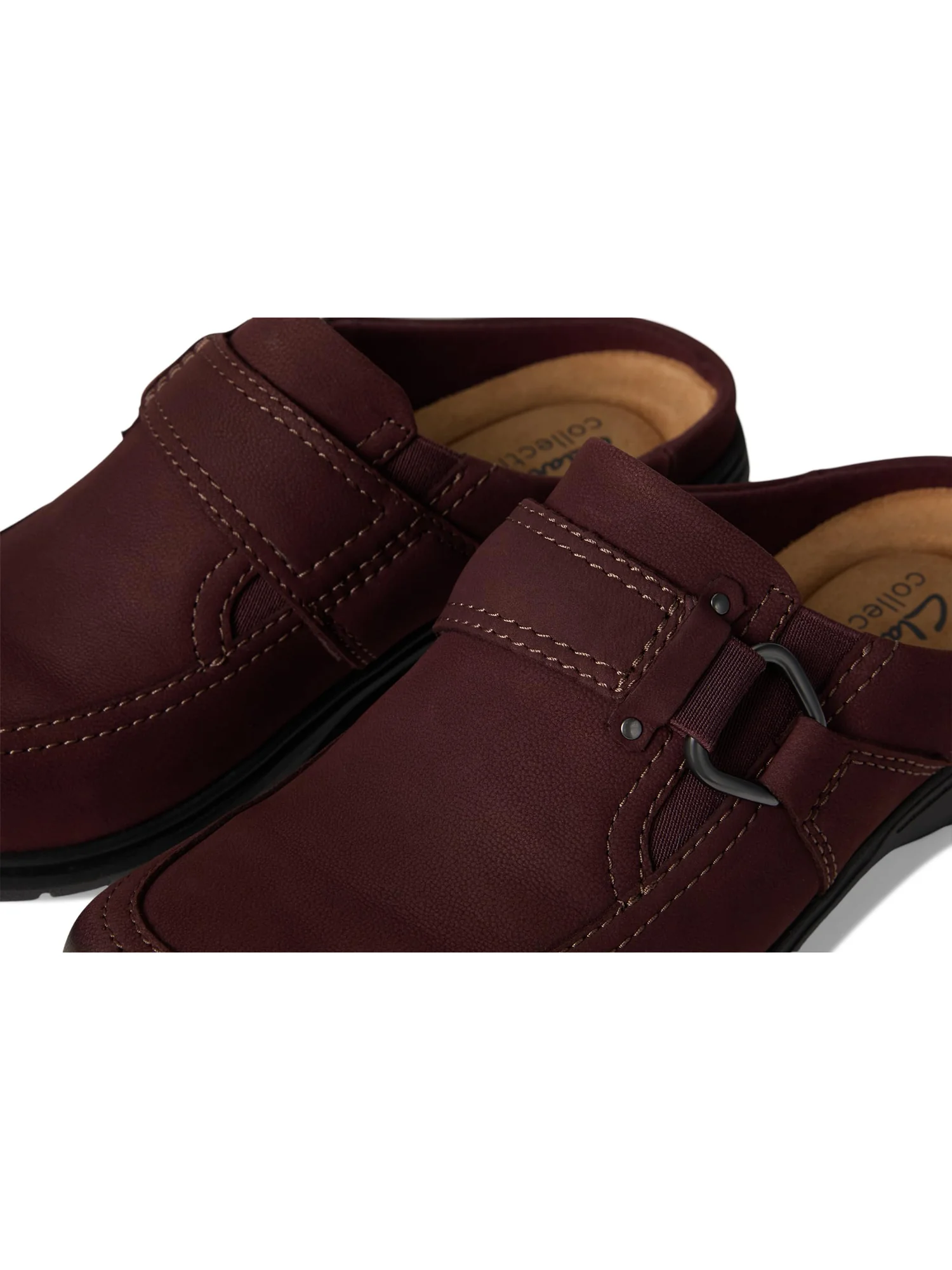 Сабо Clarks Carleigh Viola, цвет Merlot Nubuck — 11
