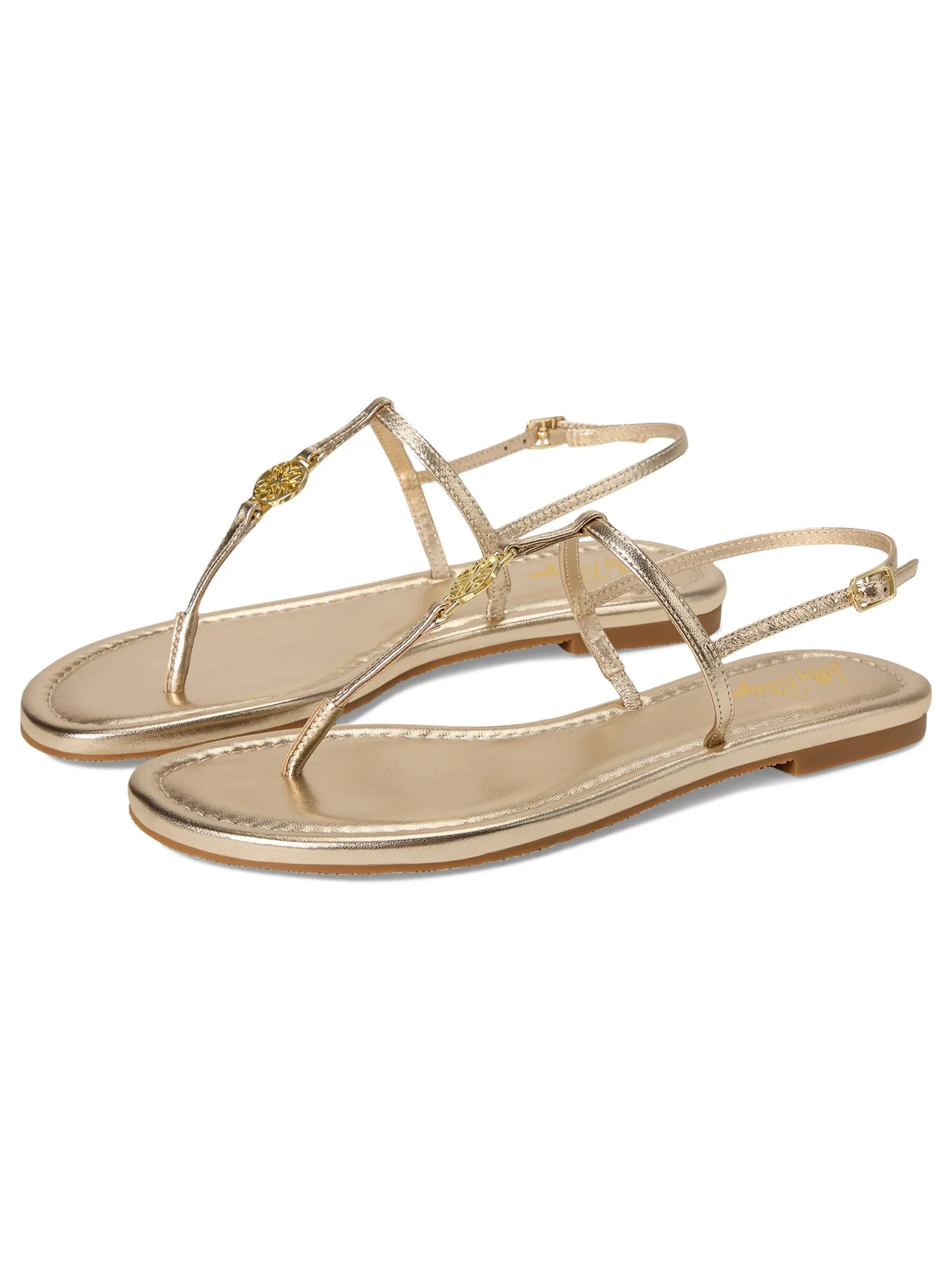 Сандалии Lilly Pulitzer Delilah Logo Sandals — золотистый