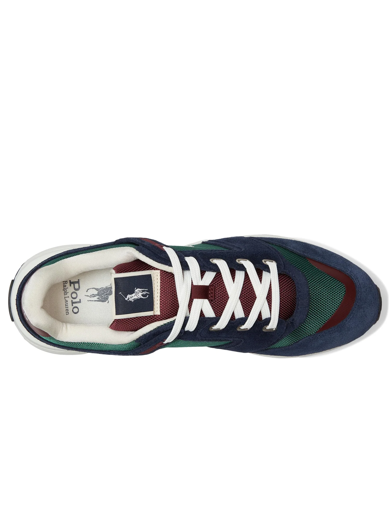 Кроссовки Polo Ralph Lauren Train 89 Suede & Oxford Sneakers, цвет Collegiate Color-Block — 2