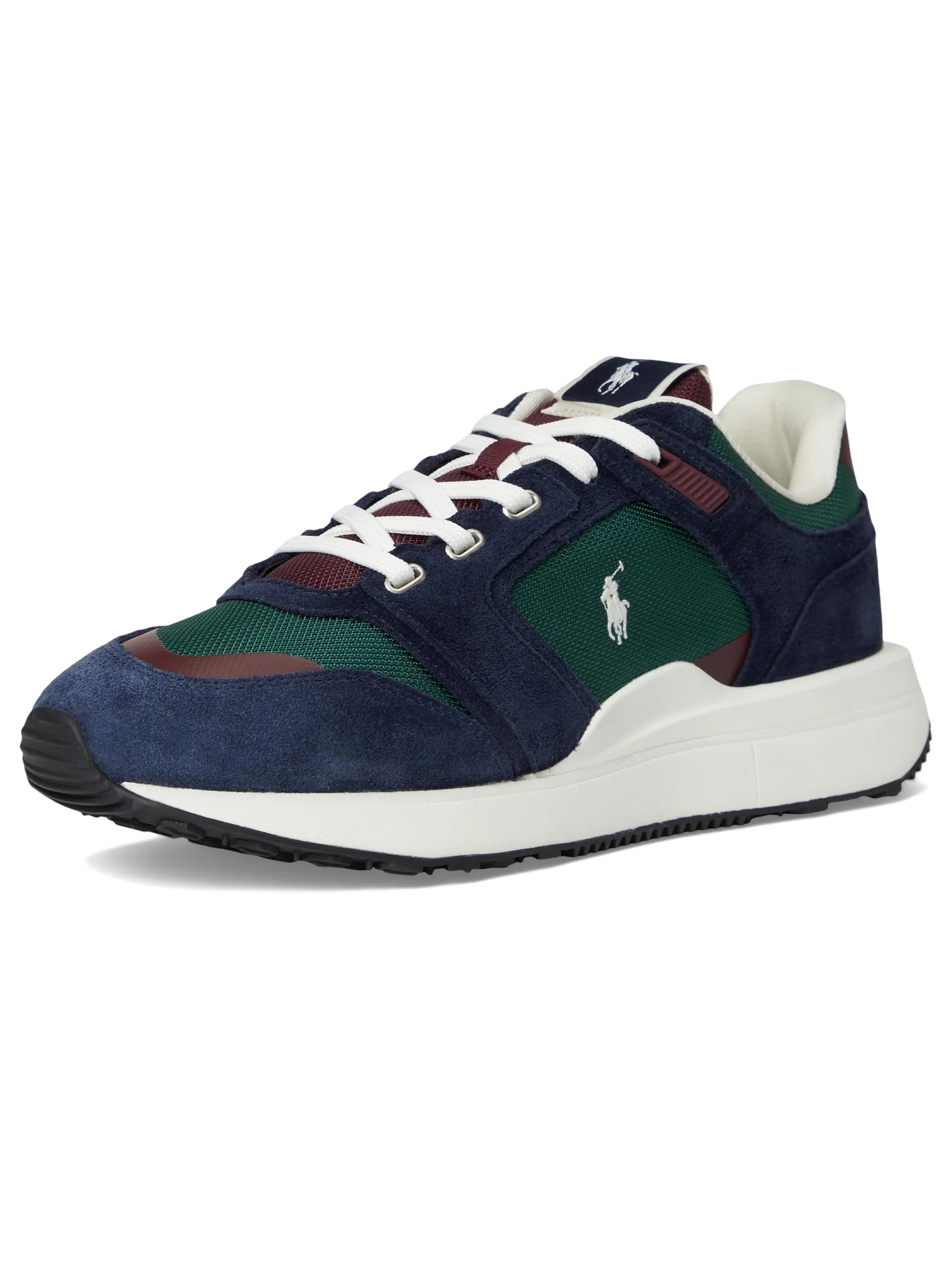 Кроссовки Polo Ralph Lauren Train 89 Suede & Oxford Sneakers, цвет Collegiate Color-Block — 7