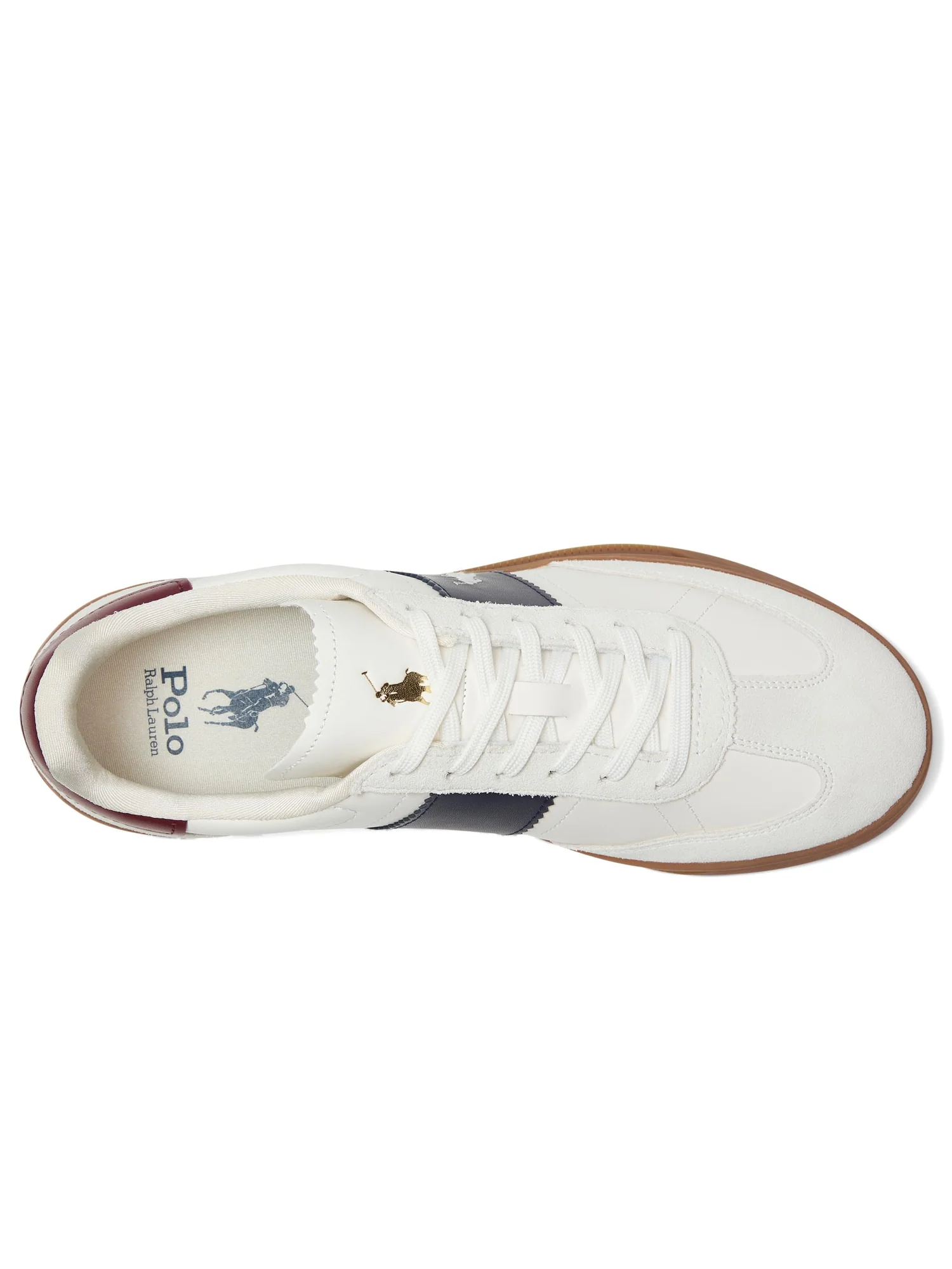 Кроссовки Polo Ralph Lauren Heritage Aera Leather-Suede Sneakers — 2
