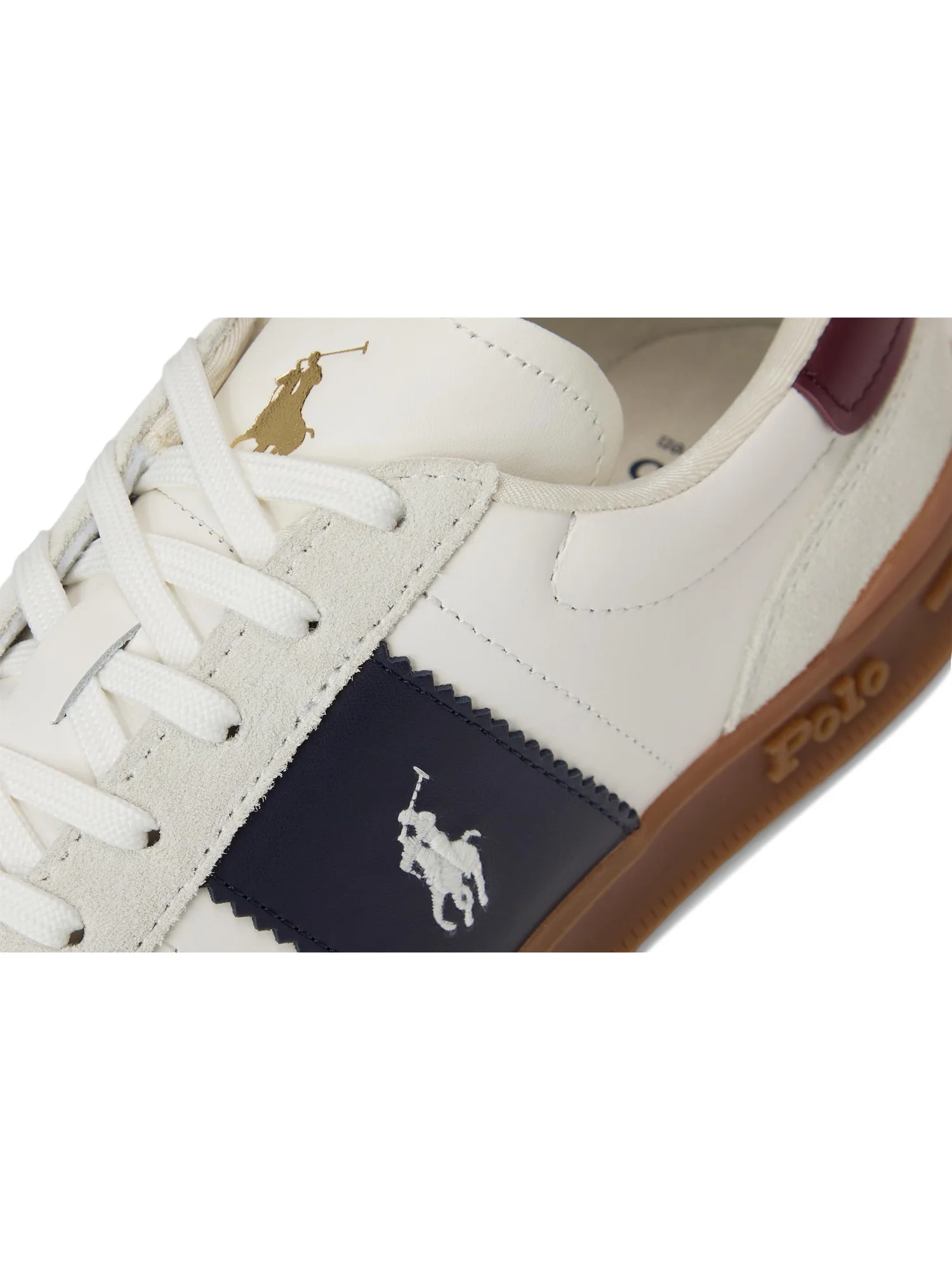 Кроссовки Polo Ralph Lauren Heritage Aera Leather-Suede Sneakers — 6