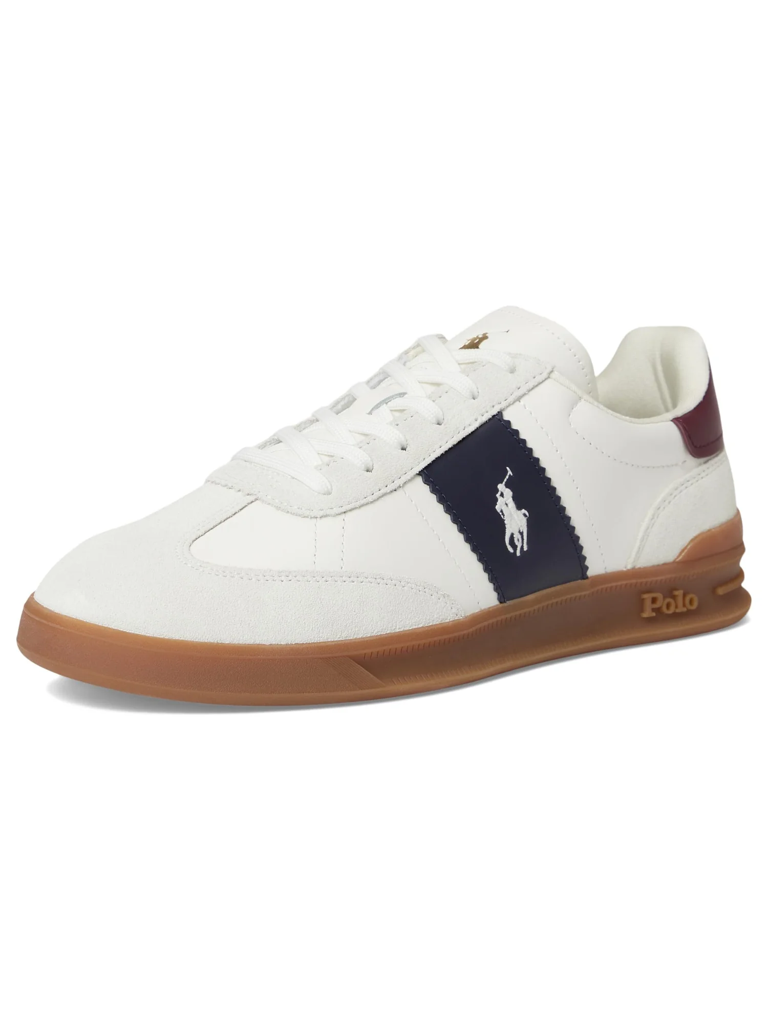Кроссовки Polo Ralph Lauren Heritage Aera Leather-Suede Sneakers — 7