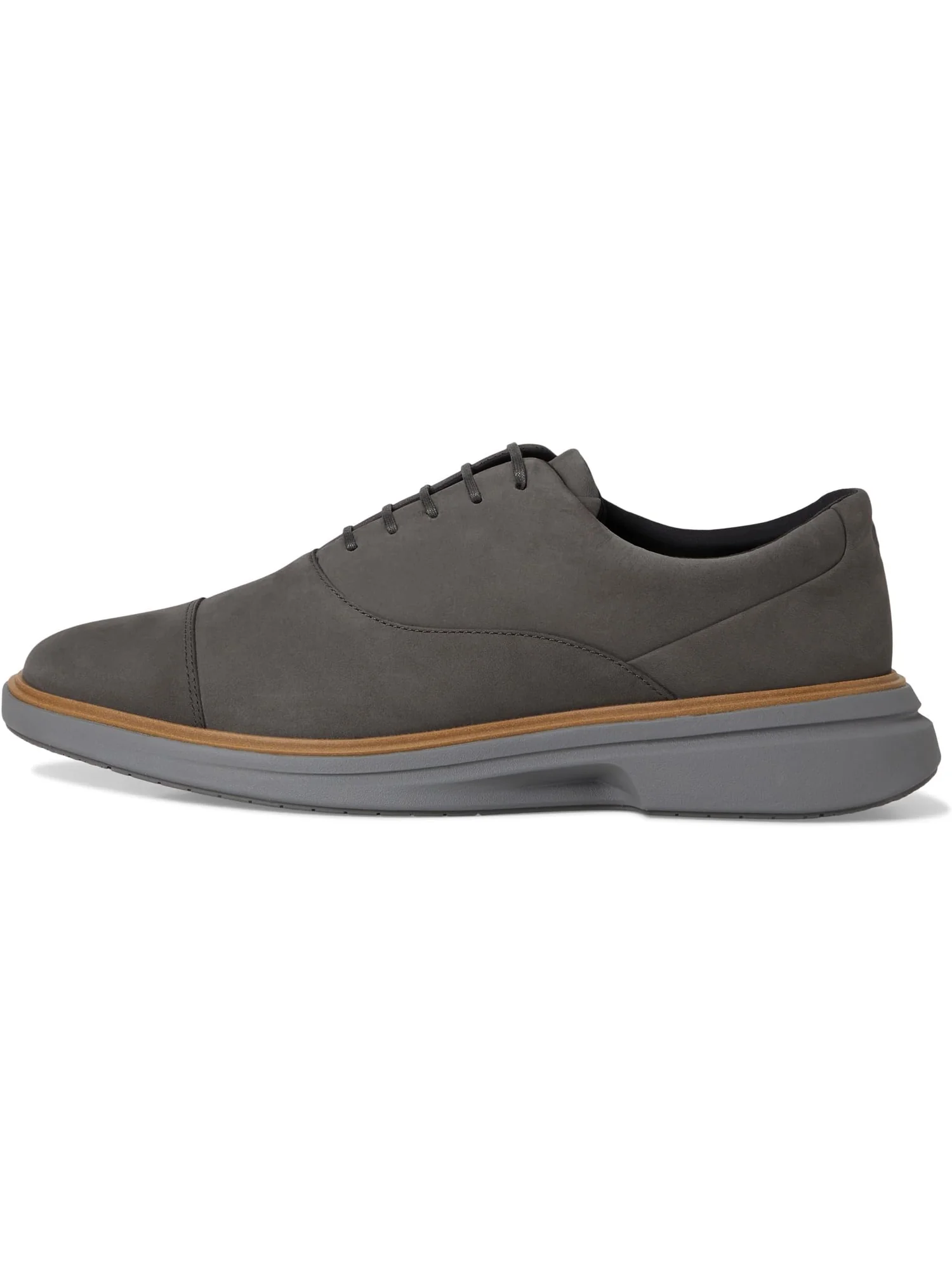 Оксфорды Cole Haan Men's Originalgrand Cityspectre Captoe Oxfords, Raven Nubuck/Dark Natural/Quiet Shade — 4