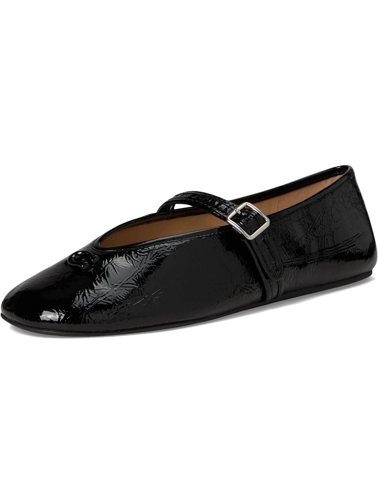 Балетки COACH Sculpted C Crinkle Patent Leather Soft Mary Jane — 7