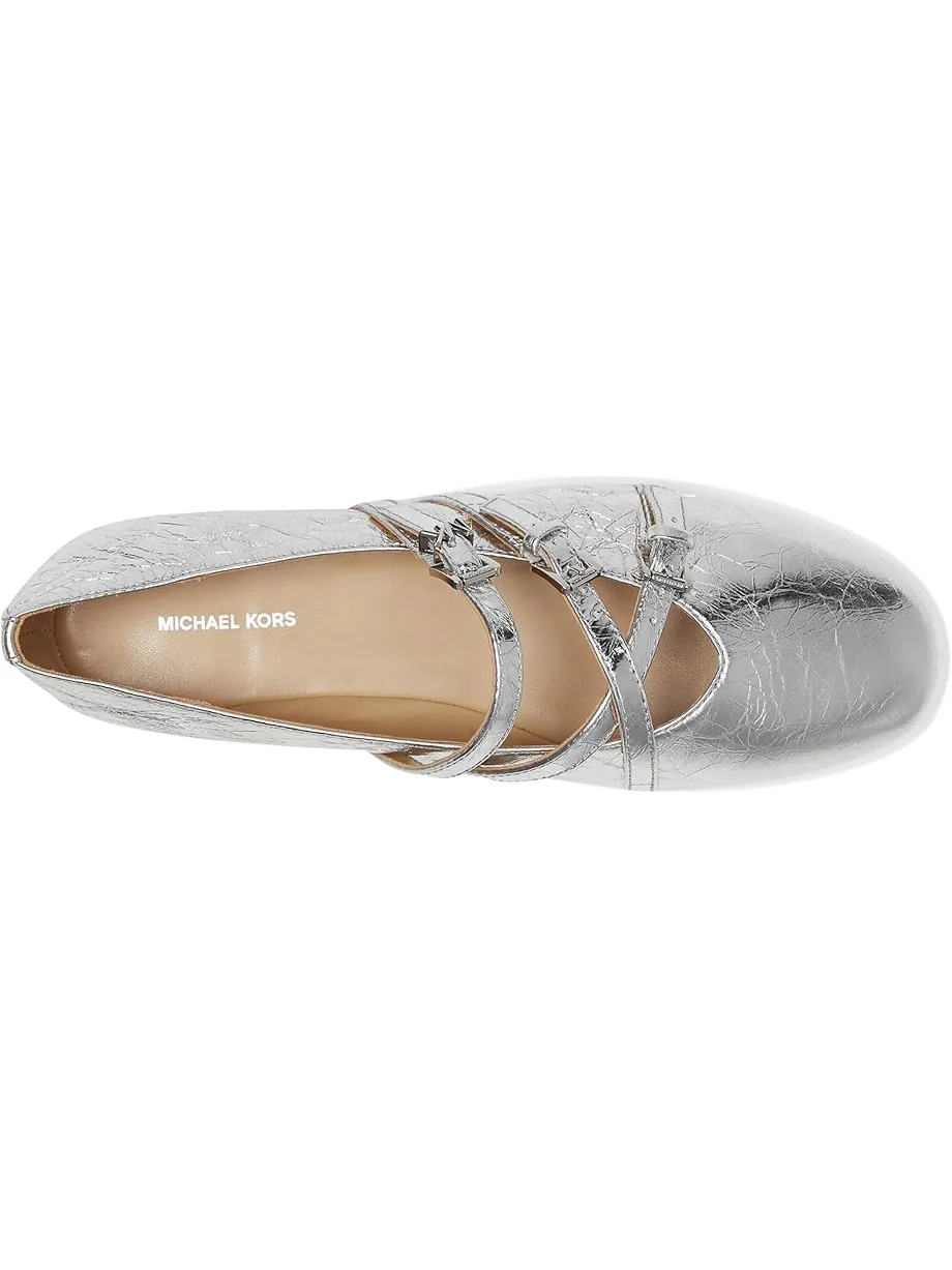 Балетки MICHAEL Michael Kors Indy Flex Ballet — изображение 2 из 7, серебряный