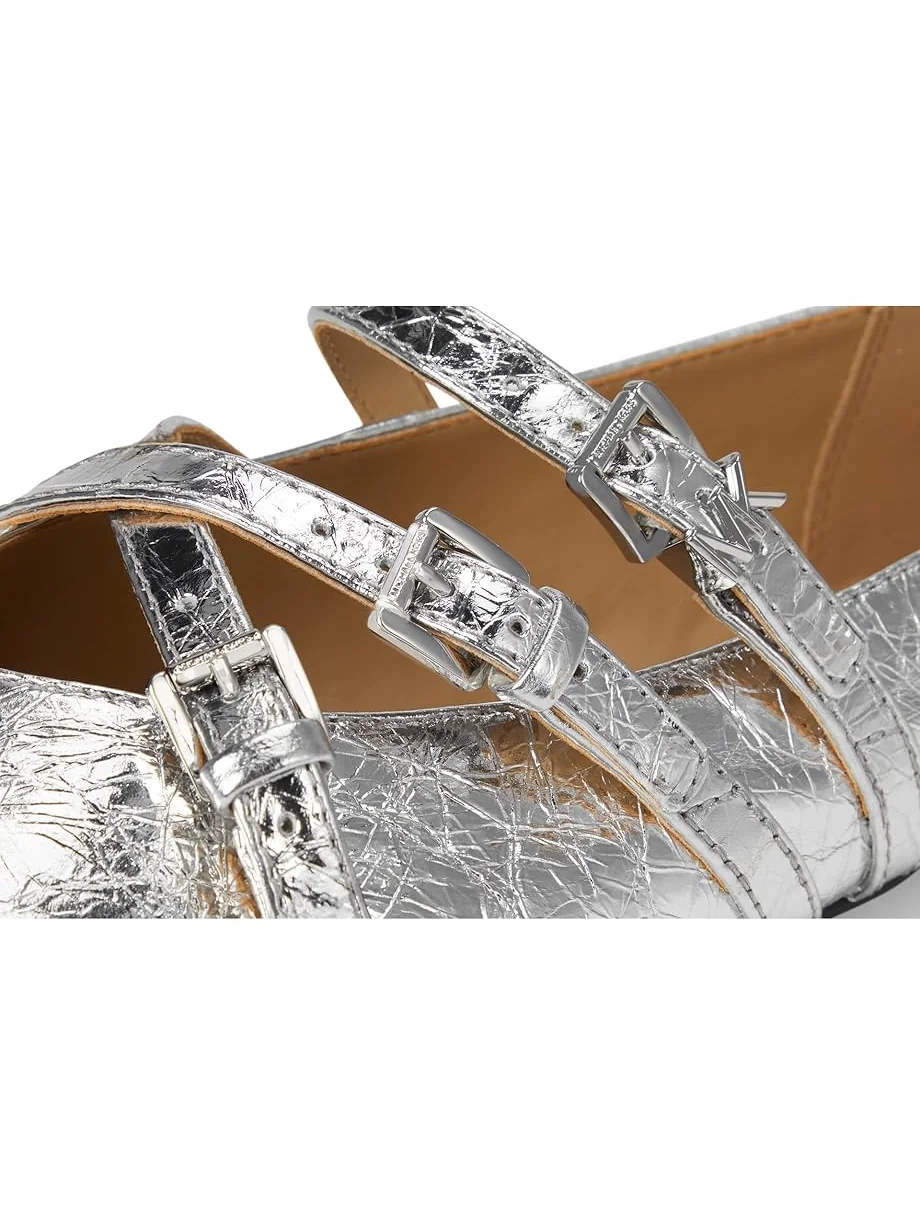 Балетки MICHAEL Michael Kors Indy Flex Ballet — изображение 6 из 7, серебряный