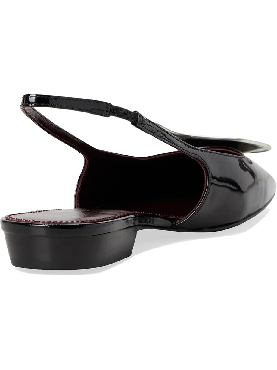 Балетки Tory Burch Patos Slingback — изображение 5 из 7, черный/серебристый
